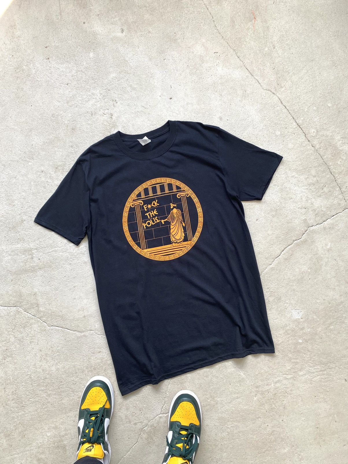 Hook-Ups Fuck The Police Art Greek Architecture T Shirt Hype Size US L / EU 52-54 / 3 - 2 Thumbnail
