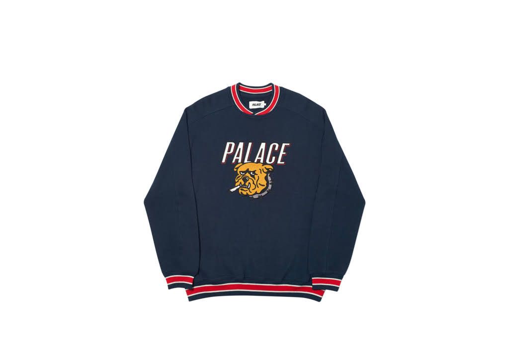 Palace Bunning Bulldog Crew Sweatshirt Size US M / EU 48-50 / 2 - 1 Thumbnail