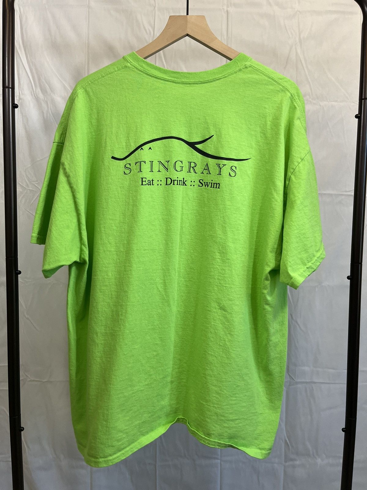 Vintage Vintage Boxy Lime Green Stingrays Big XXL XXXL Tee Size US XXL / EU 58 / 5 - 4 Thumbnail