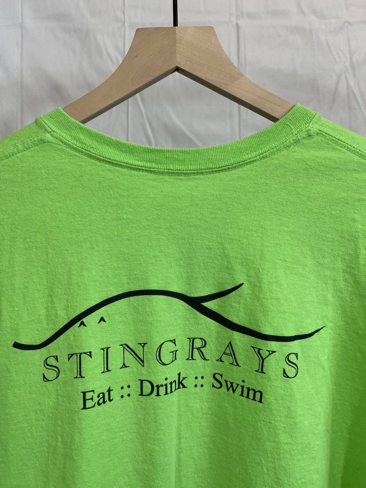 Vintage Vintage Boxy Lime Green Stingrays Big XXL XXXL Tee Size US XXL / EU 58 / 5 - 6 Thumbnail