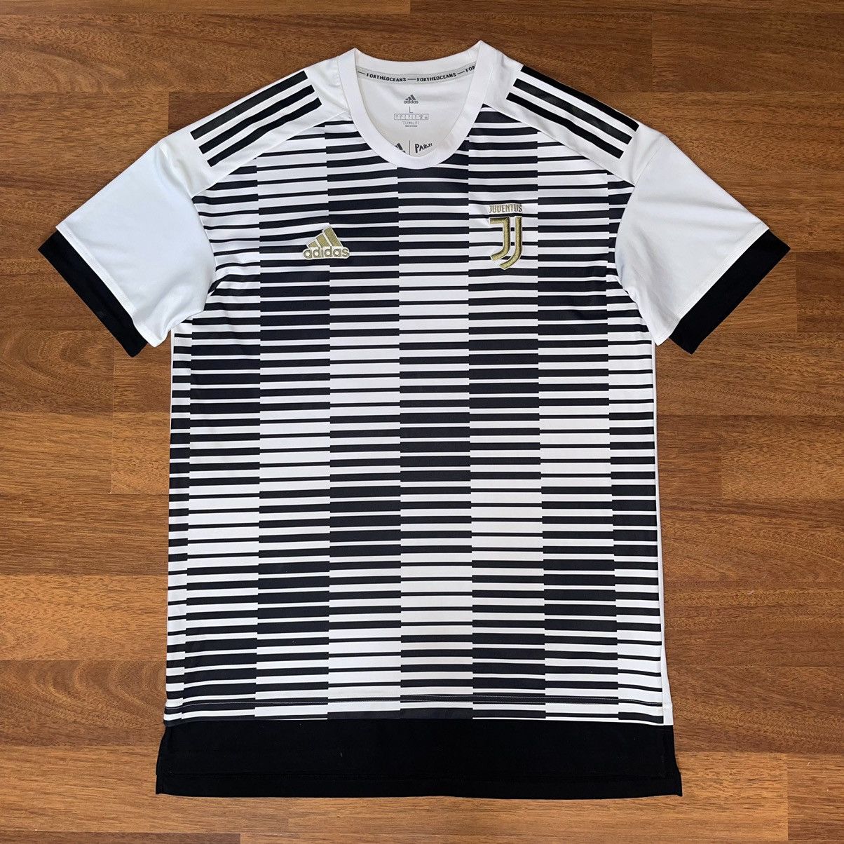 JUVENTUS ADIDAS x PARLEY 2017/2018 FOOTBALL PRE MATCH JERSEY