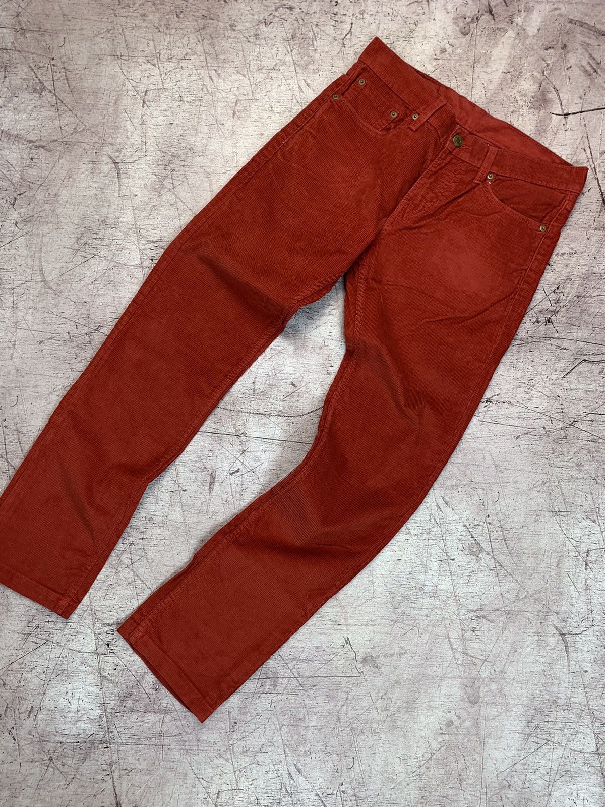 Levi's Levi's 511 Vintage Mens Corduroy Red Pants Jeans Size US 30 / EU 46 - 2 Thumbnail