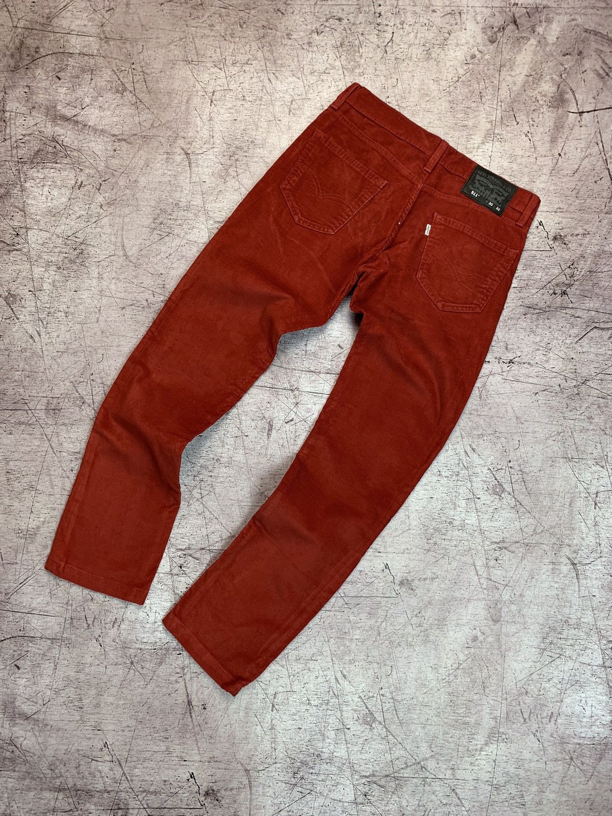 Levi's Levi's 511 Vintage Mens Corduroy Red Pants Jeans Size US 30 / EU 46 - 1 Thumbnail