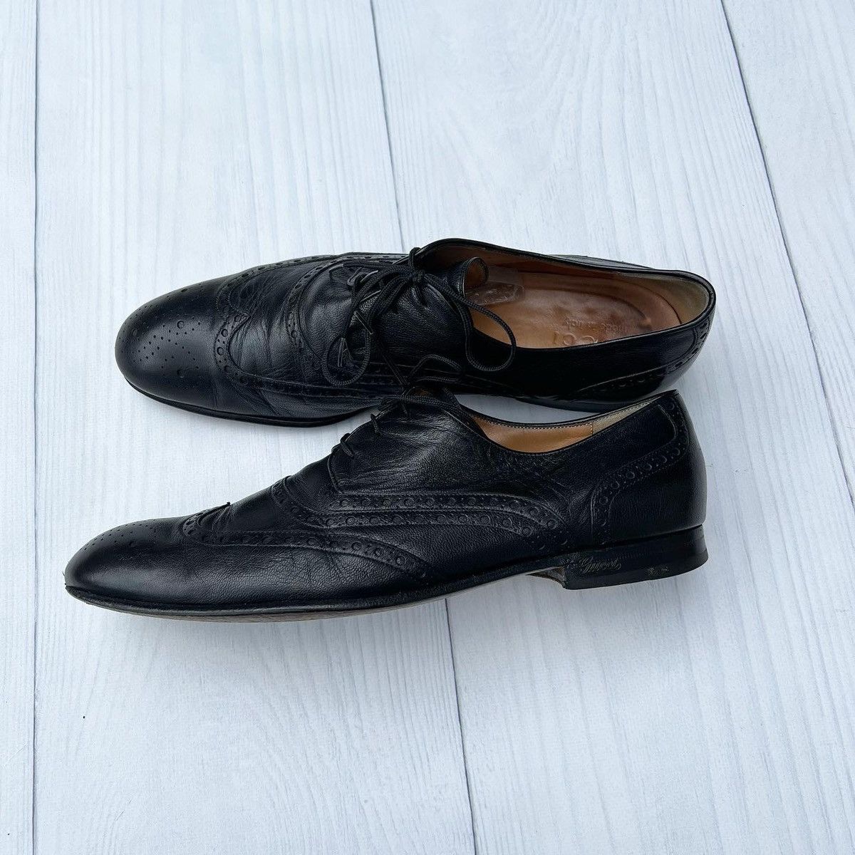 Gucci GUCCI Derby leather brogues Size US 8.5 / EU 41-42 - 2 Thumbnail