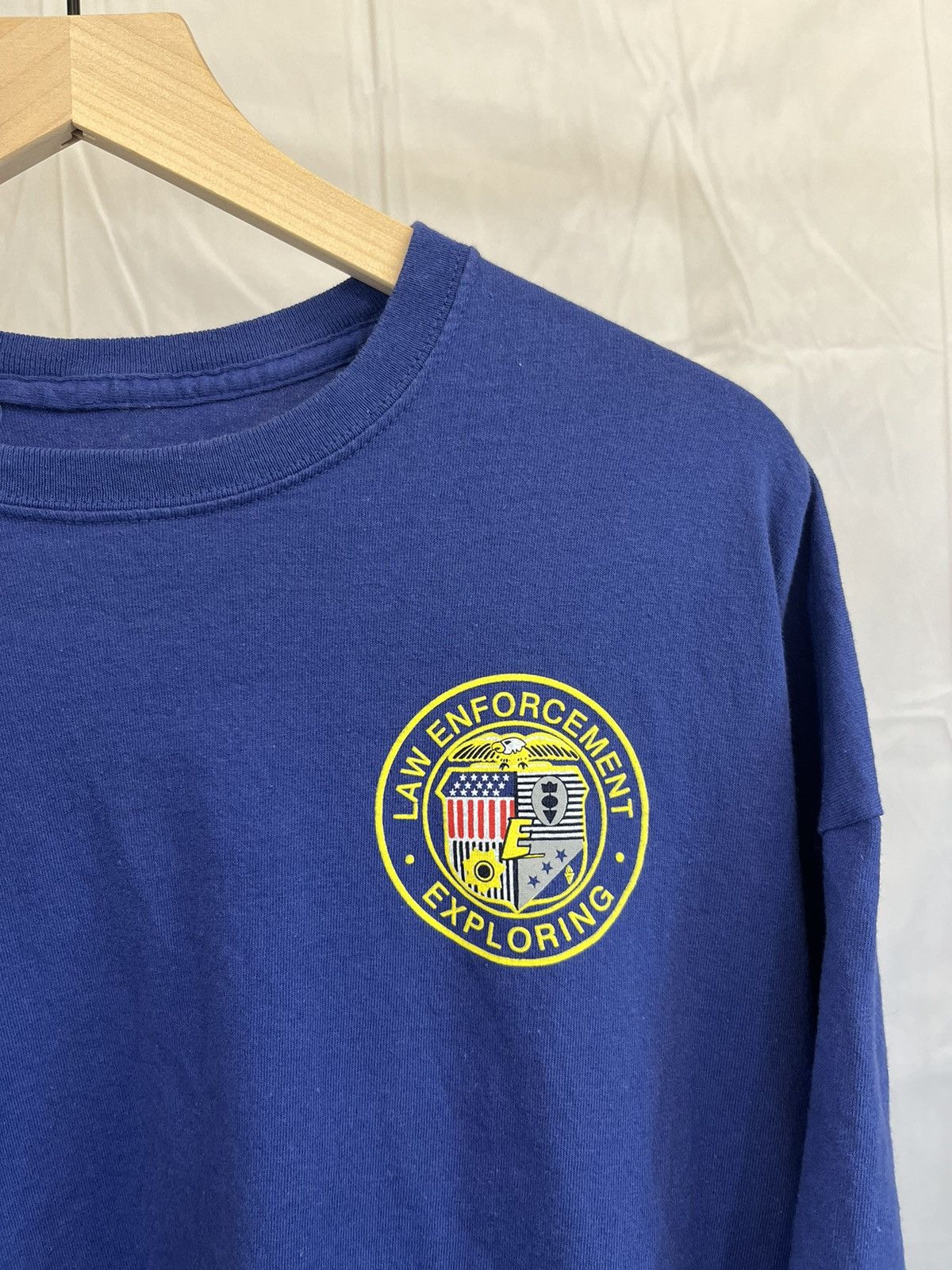 Vintage Blue Law Enforcement Exploring Boxy XXL XXXL Logo Tee Size US XXL / EU 58 / 5 - 3 Thumbnail