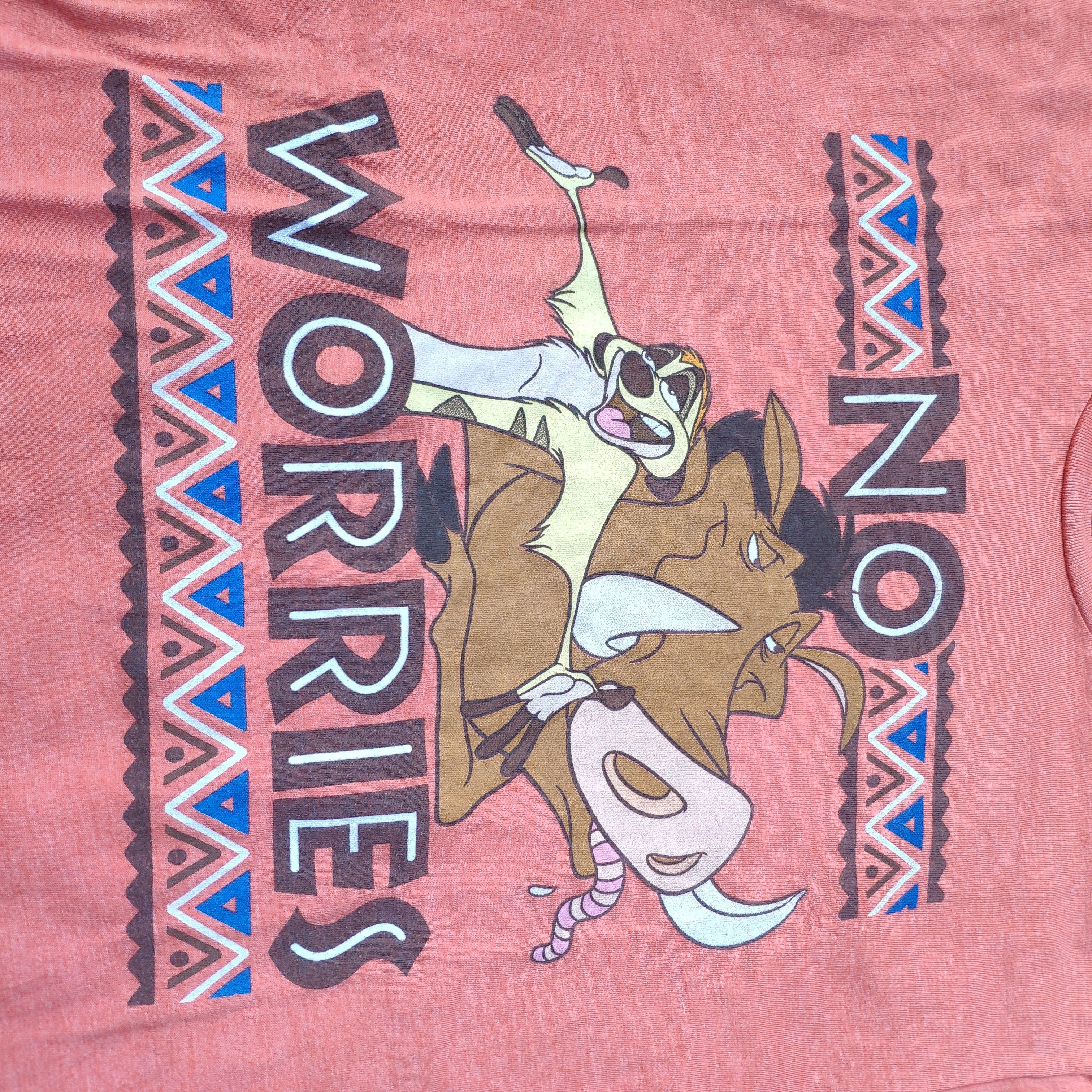 Cartoon Network × Disney Steal 💥 Disney T Shirt The Lion King No Worries Size US M / EU 48-50 / 2 - 2 Thumbnail