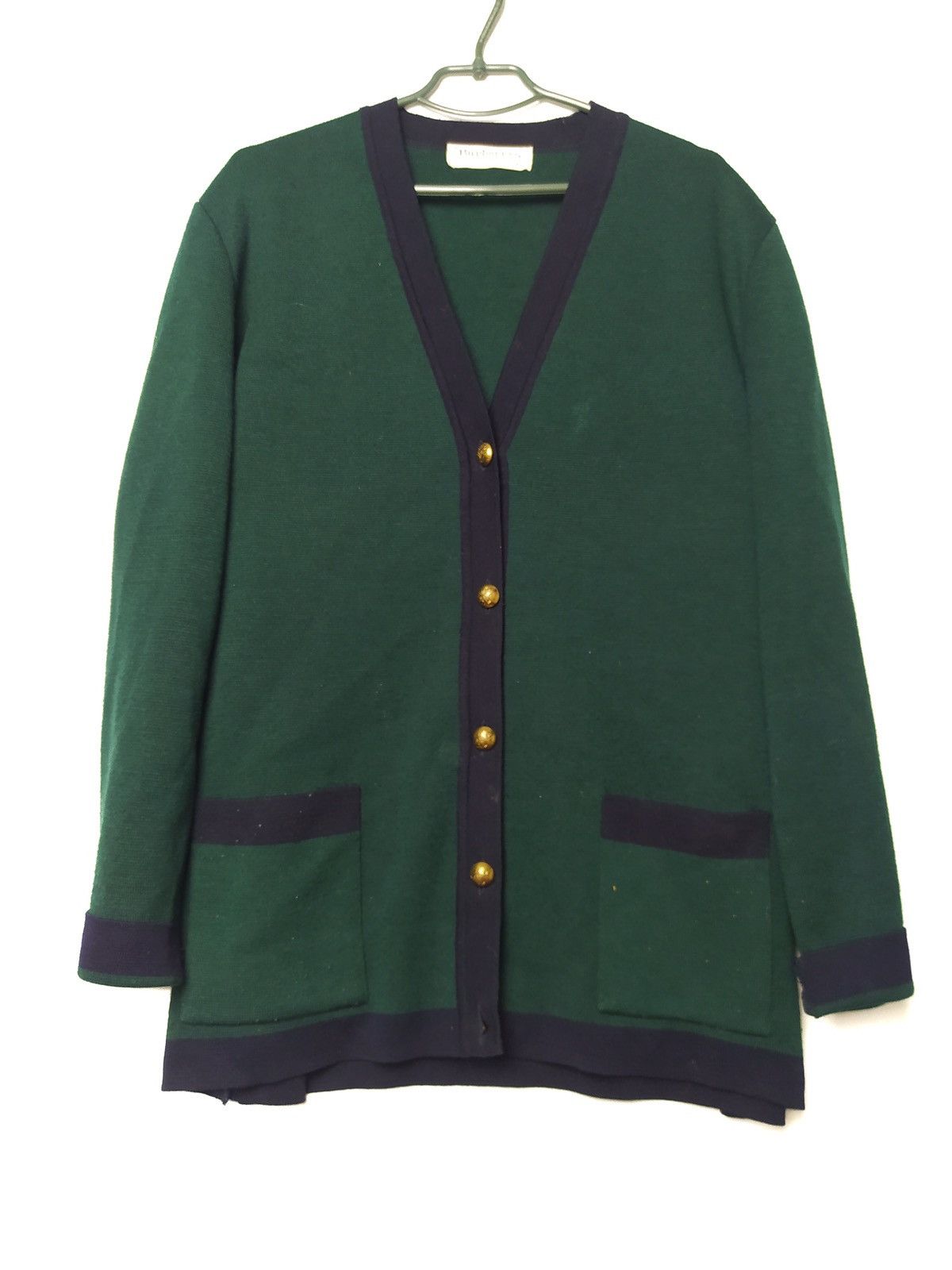 Vintage Burberrys Cardigan Wool Sweater
