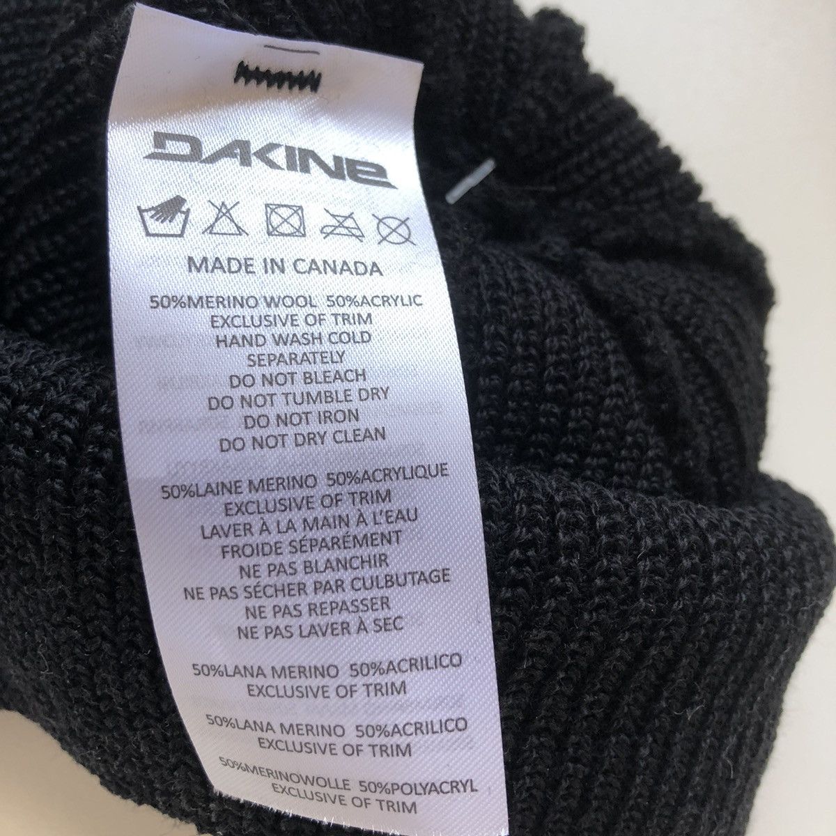 Dakine Dakine MERINO Blend Beanie BLACK Size ONE SIZE - 3 Thumbnail