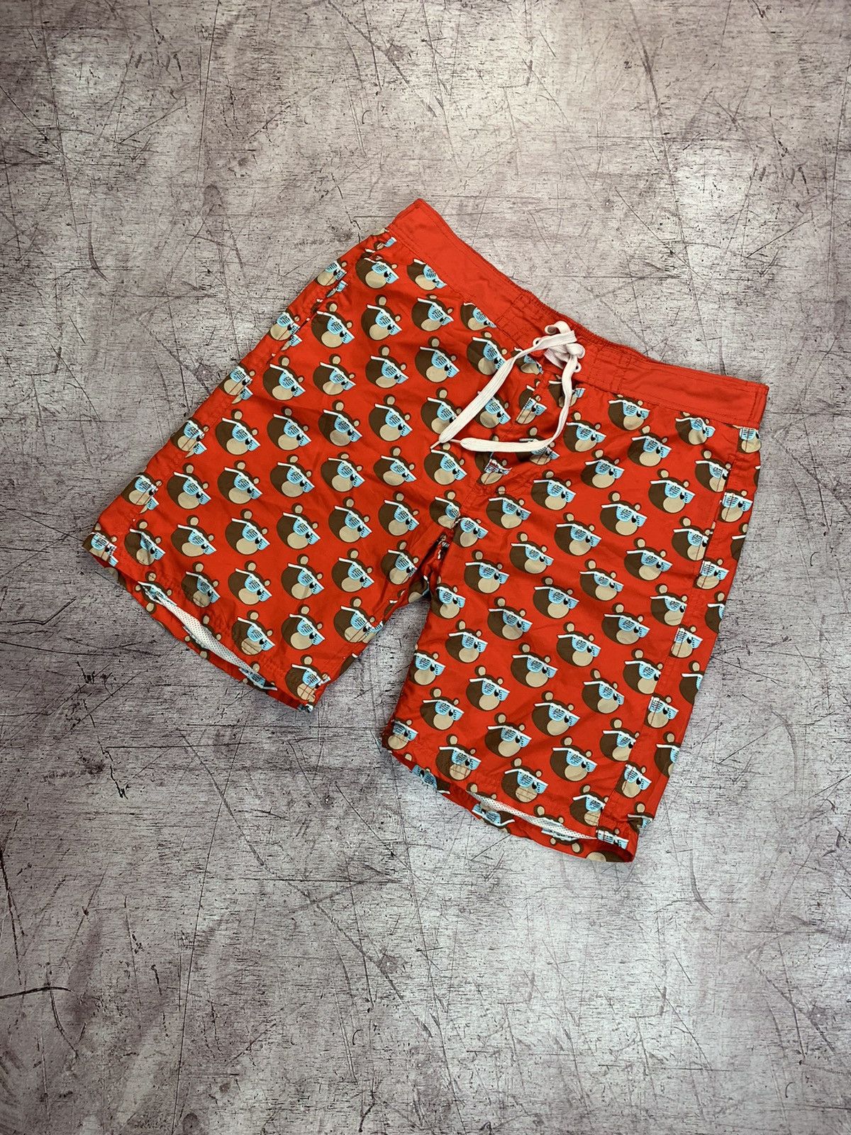Kanye West × Takashi Murakami 2007 Kanye West x Takashi Murakami Swim Shorts Size US 34 / EU 50 - 1 Thumbnail