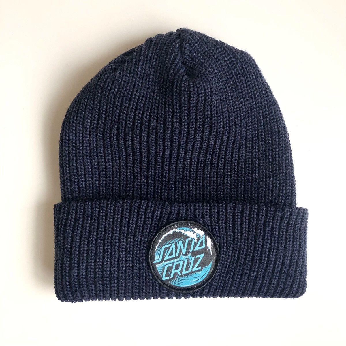 Santa Cruz Skateboards SantaCruz WAVE Beanie NAVY Size ONE SIZE - 1 Thumbnail