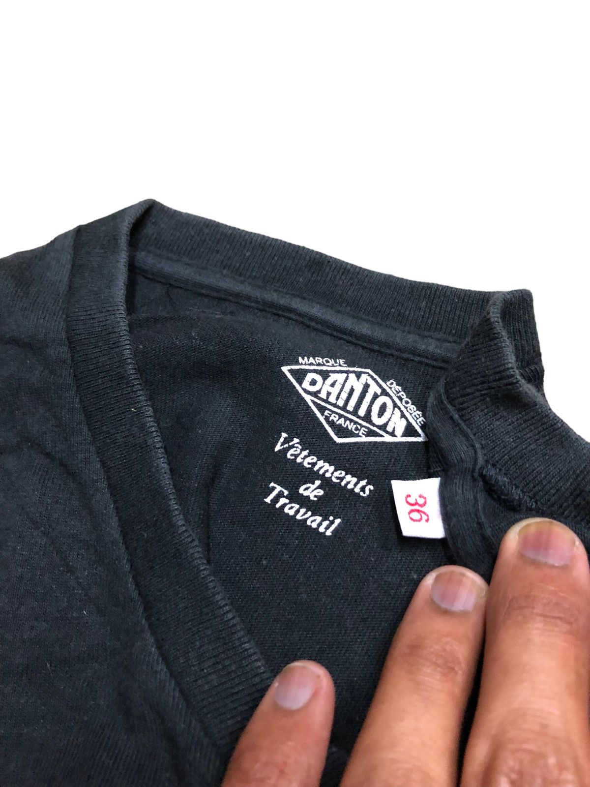Danton V NECK DANTON FRANCE POCKET TEE Size US S / EU 44-46 / 1 - 4 Thumbnail