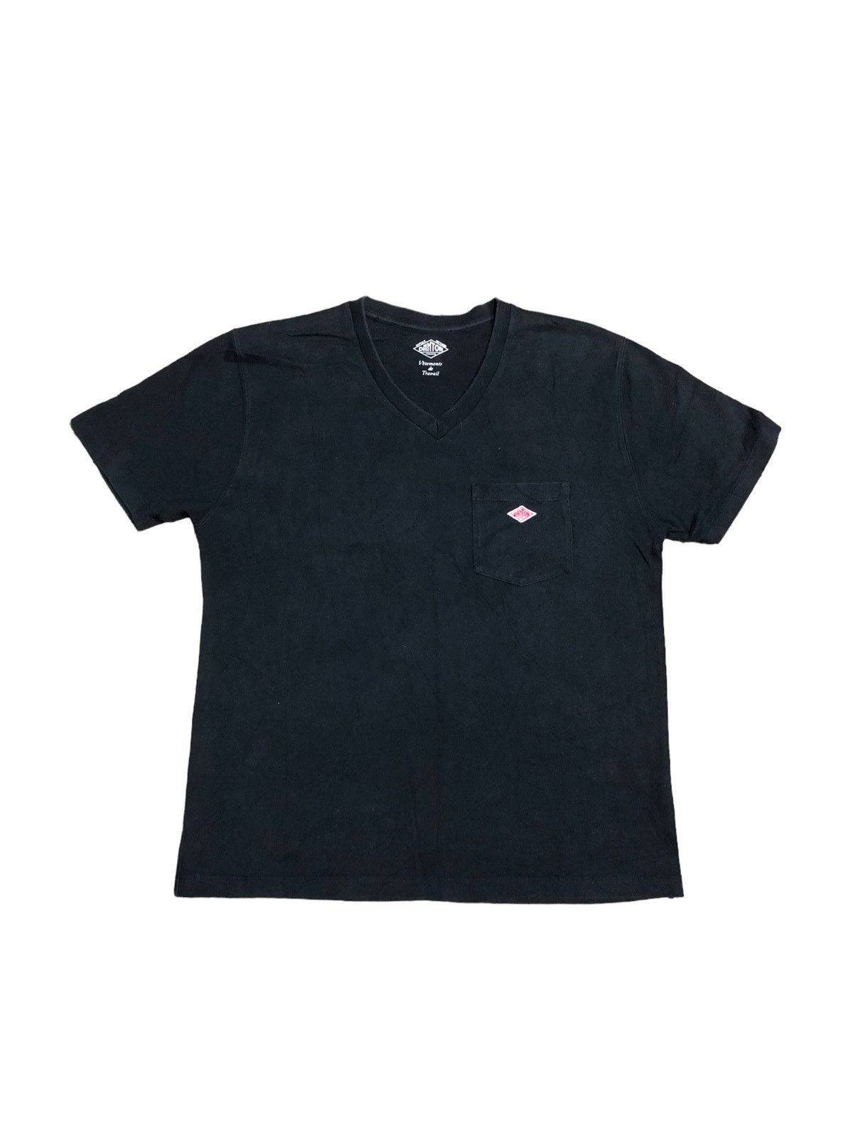 Danton V NECK DANTON FRANCE POCKET TEE Size US S / EU 44-46 / 1 - 1 Thumbnail