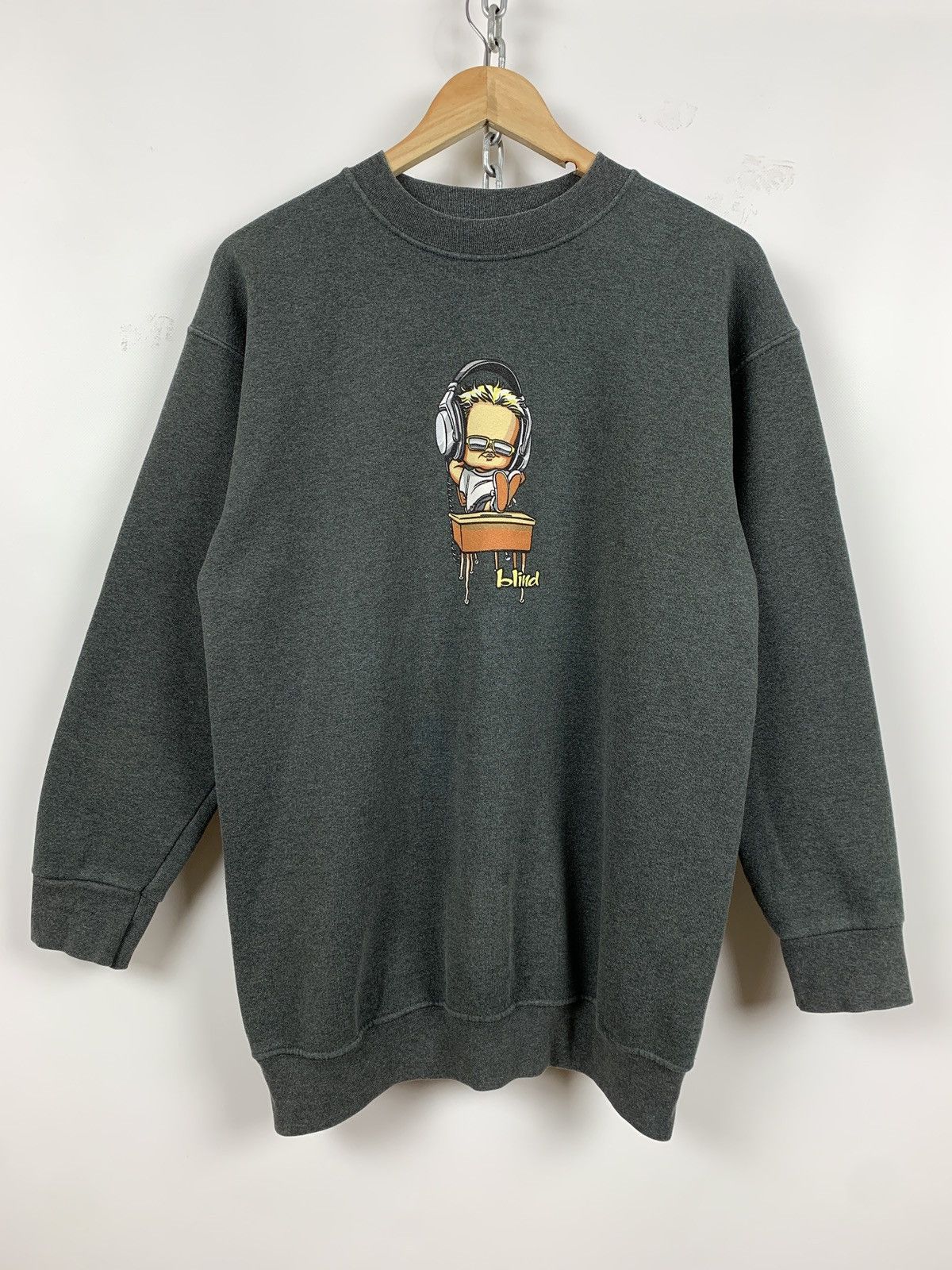 Sex Skateboards Vintage Blind Skateboard Grey Sweatshirt Made In USA Size US M / EU 48-50 / 2 - 1 Thumbnail