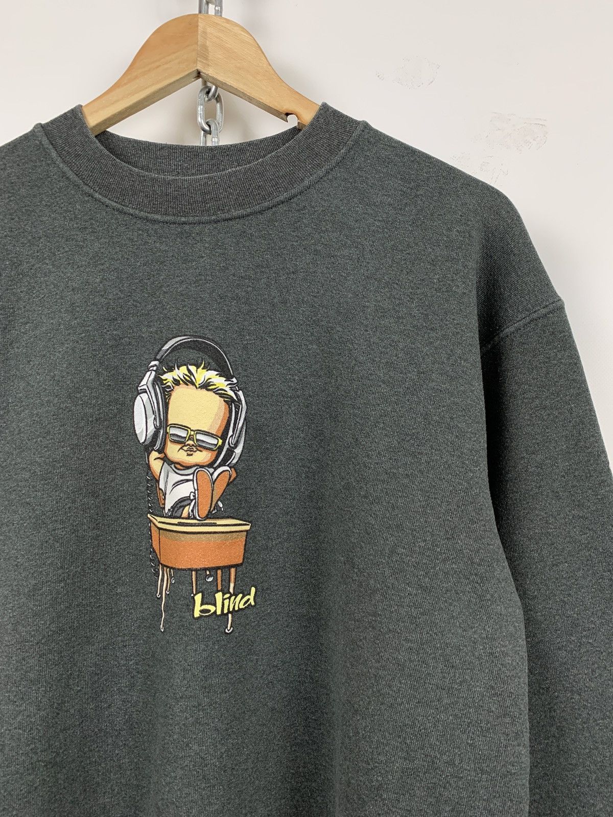 Sex Skateboards Vintage Blind Skateboard Grey Sweatshirt Made In USA Size US M / EU 48-50 / 2 - 4 Thumbnail