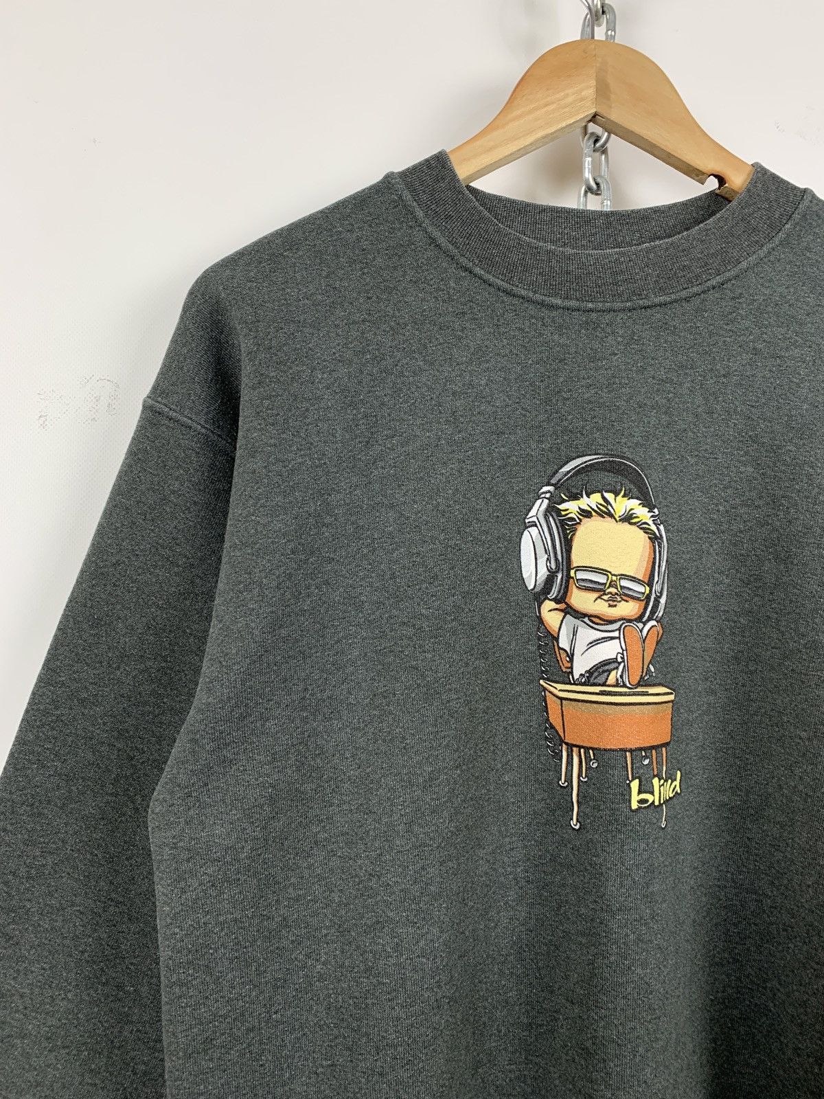 Sex Skateboards Vintage Blind Skateboard Grey Sweatshirt Made In USA Size US M / EU 48-50 / 2 - 5 Thumbnail