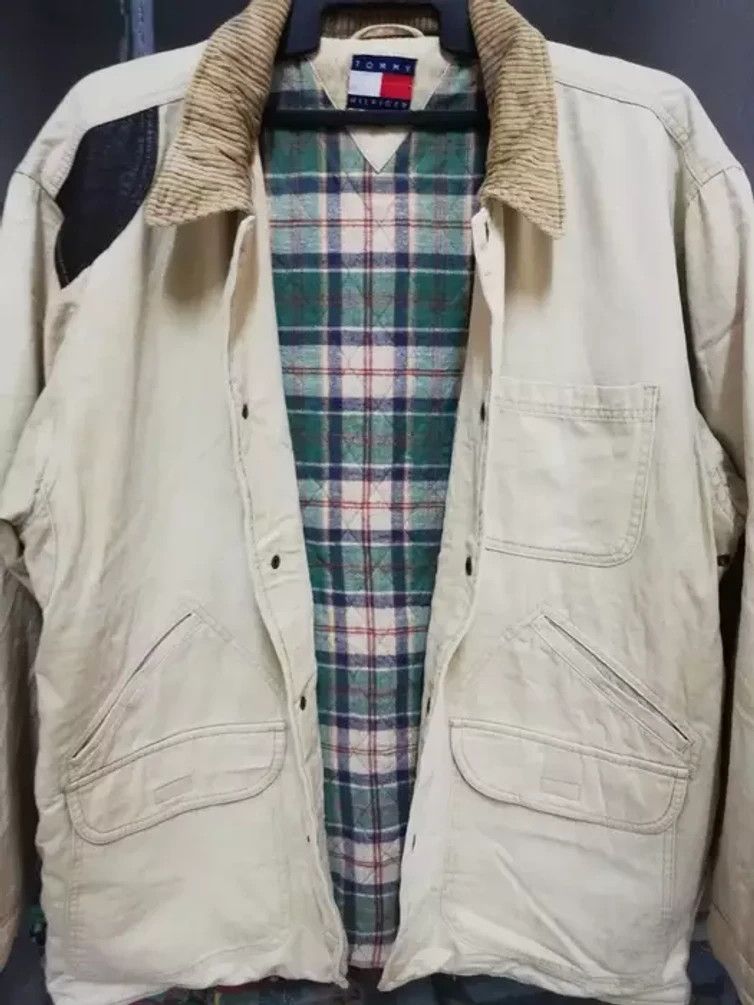 Tommy Hilfiger Vintage Sun Faded Tommy Hilfiger Hunting Chore Jacket Size US XL / EU 56 / 4 - 2 Thumbnail
