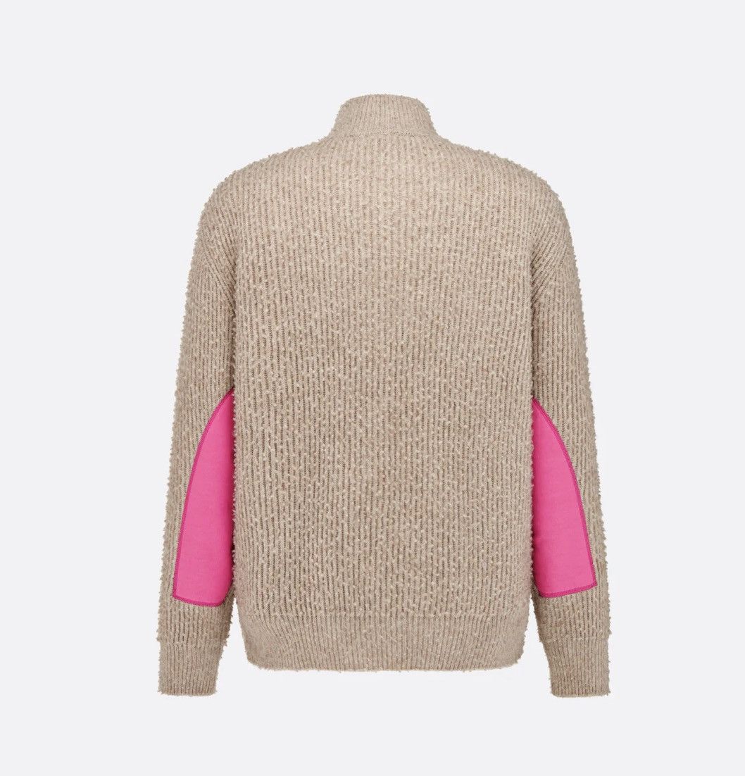 Dior Dior SWEATER WITH ZIPPED COLLAR Beige Casentino Wool Knit Size US L / EU 52-54 / 3 - 4 Thumbnail