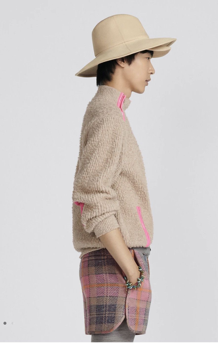 Dior Dior SWEATER WITH ZIPPED COLLAR Beige Casentino Wool Knit Size US L / EU 52-54 / 3 - 6 Thumbnail