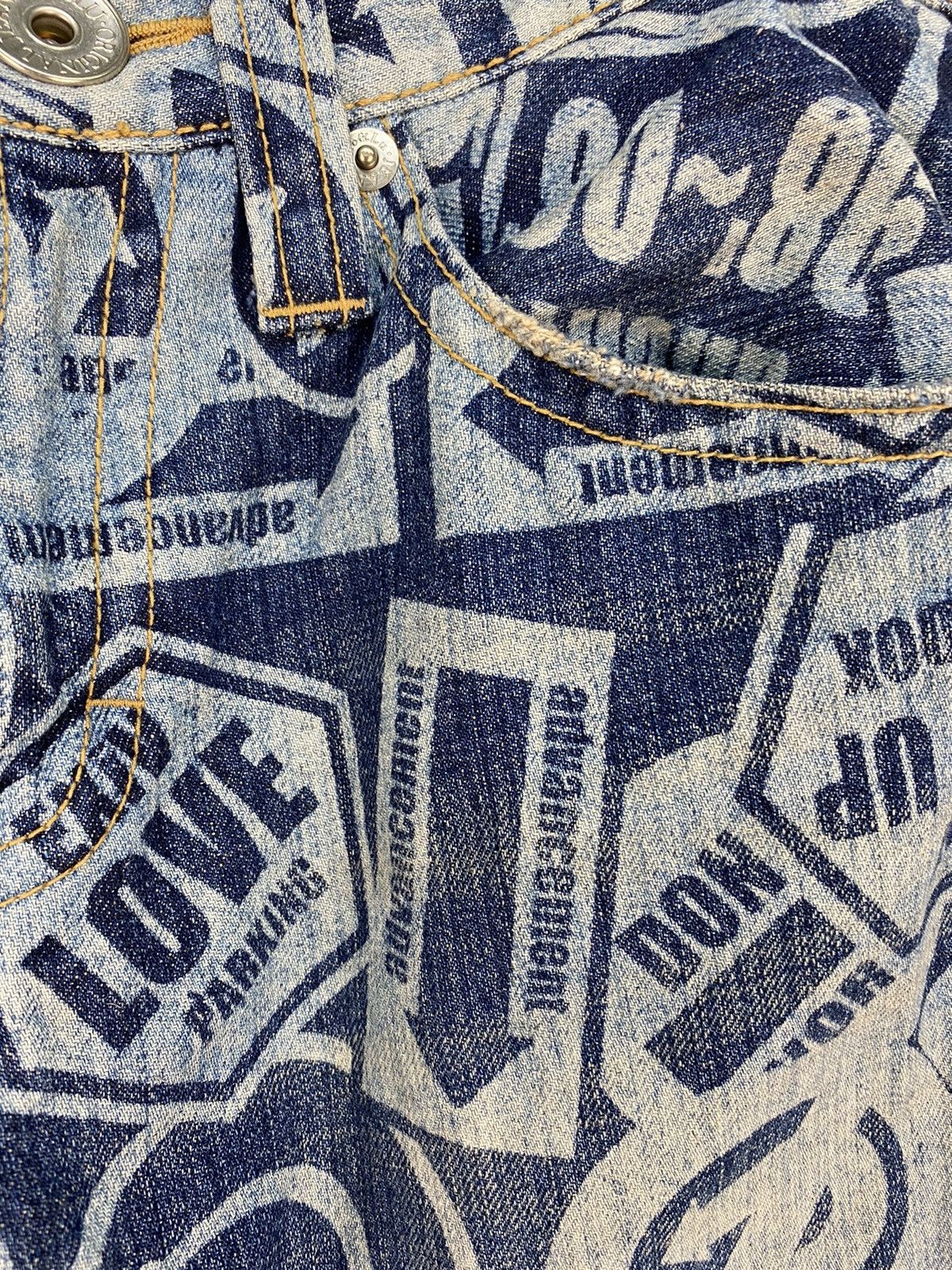 Japanese Brand Co&Lu Fullprint Denim Size US 26 / EU 42 - 6 Thumbnail