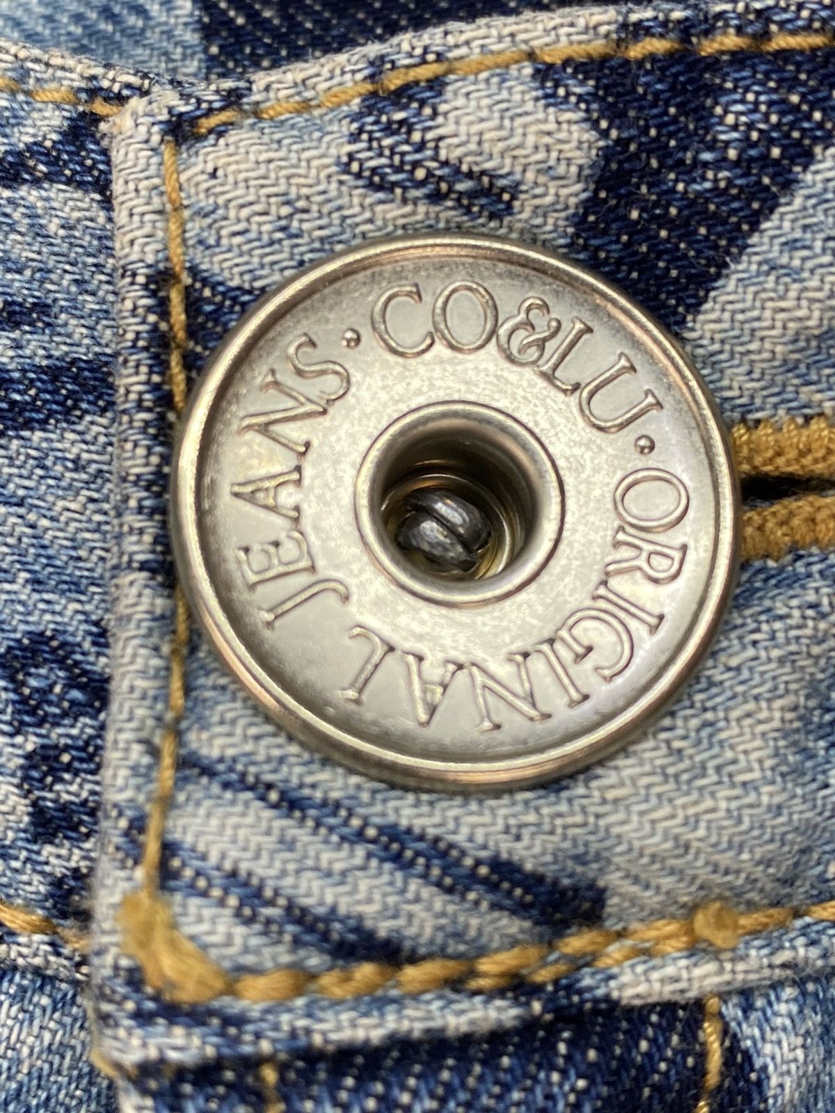 Japanese Brand Co&Lu Fullprint Denim Size US 26 / EU 42 - 8 Thumbnail