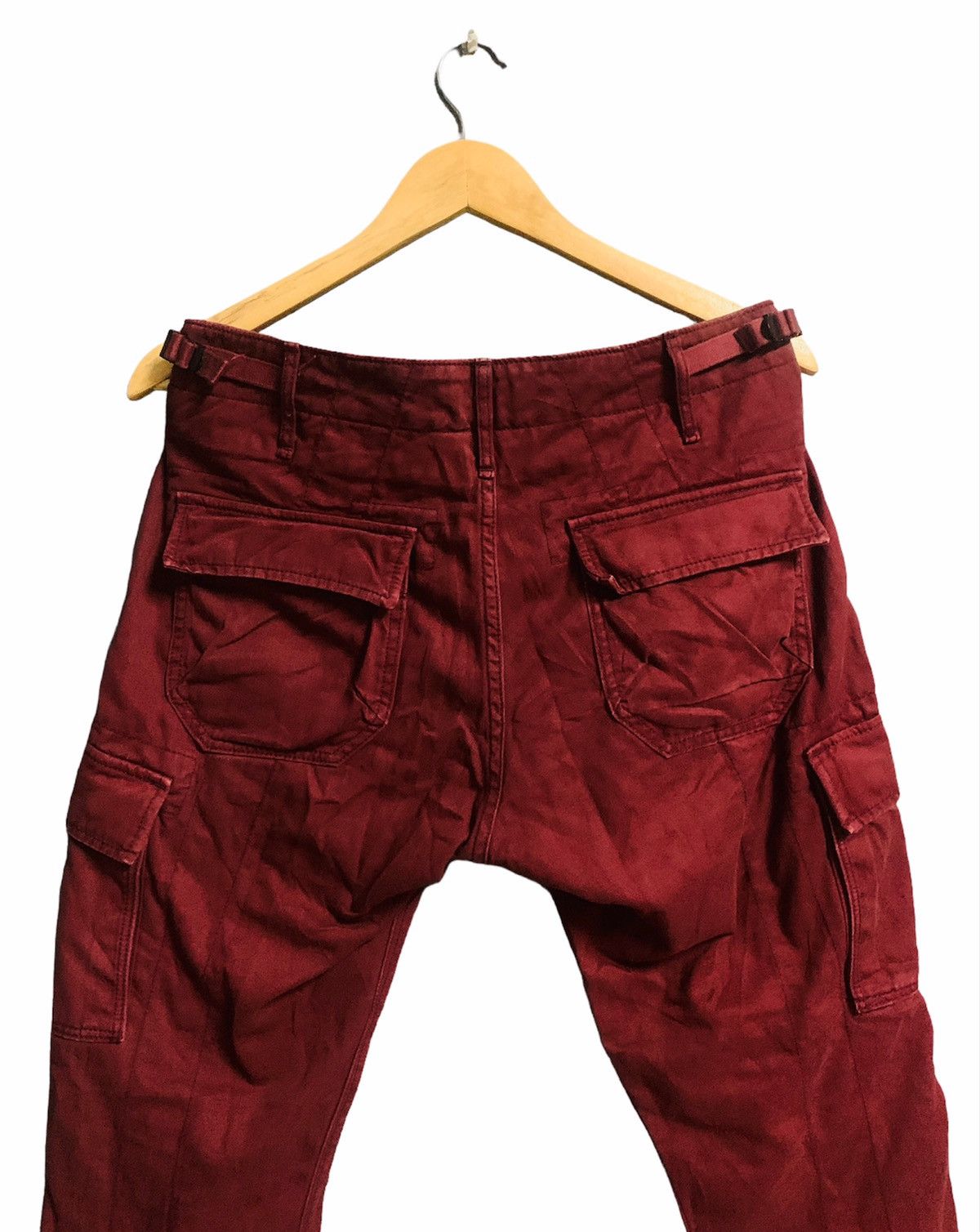 Avirex AVIREX ARMED FORCE TACTICAL MULTI POCKET MAROON CARGO PANTS Size US 31 - 6 Thumbnail