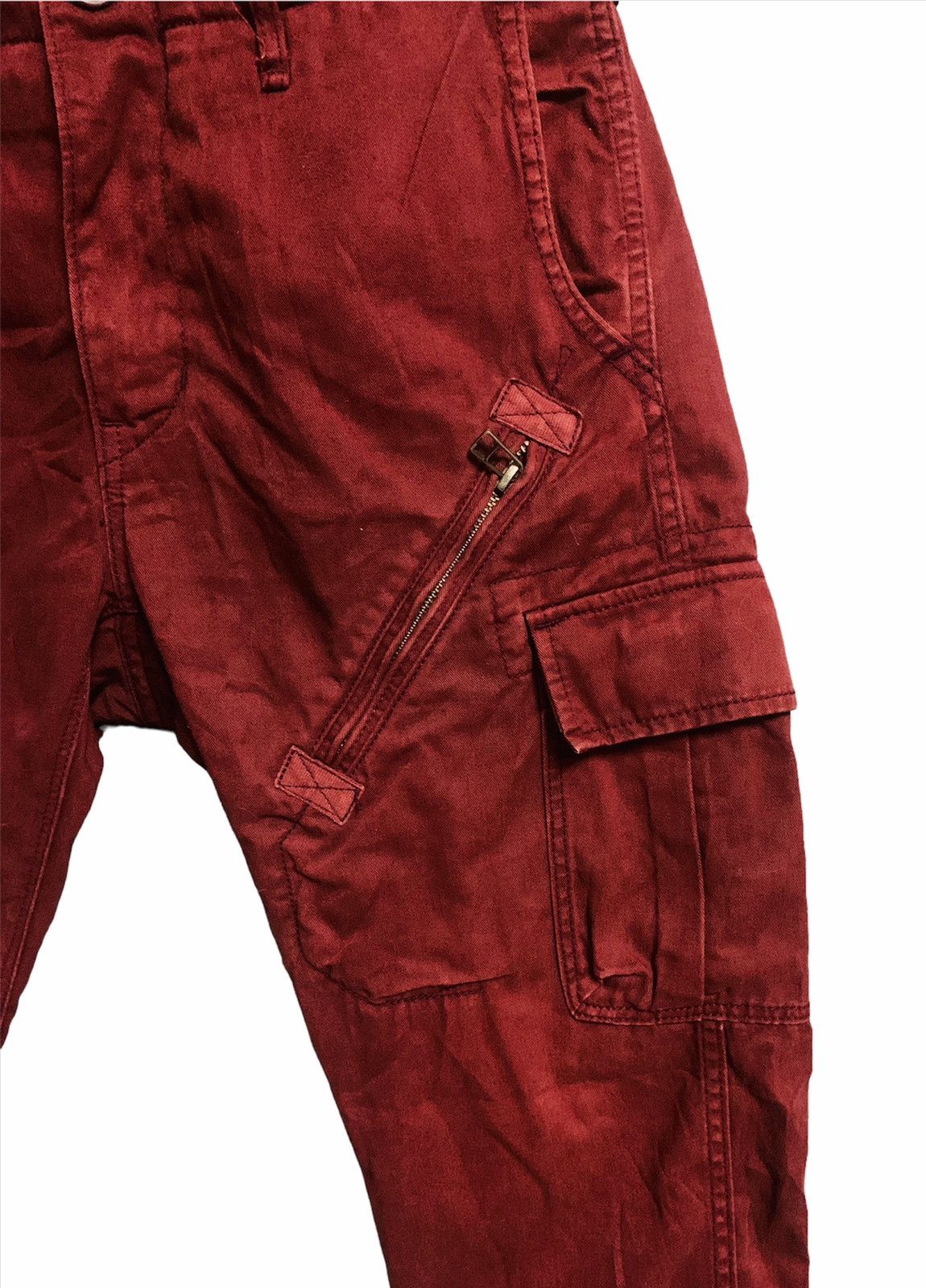 Avirex AVIREX ARMED FORCE TACTICAL MULTI POCKET MAROON CARGO PANTS Size US 31 - 5 Thumbnail