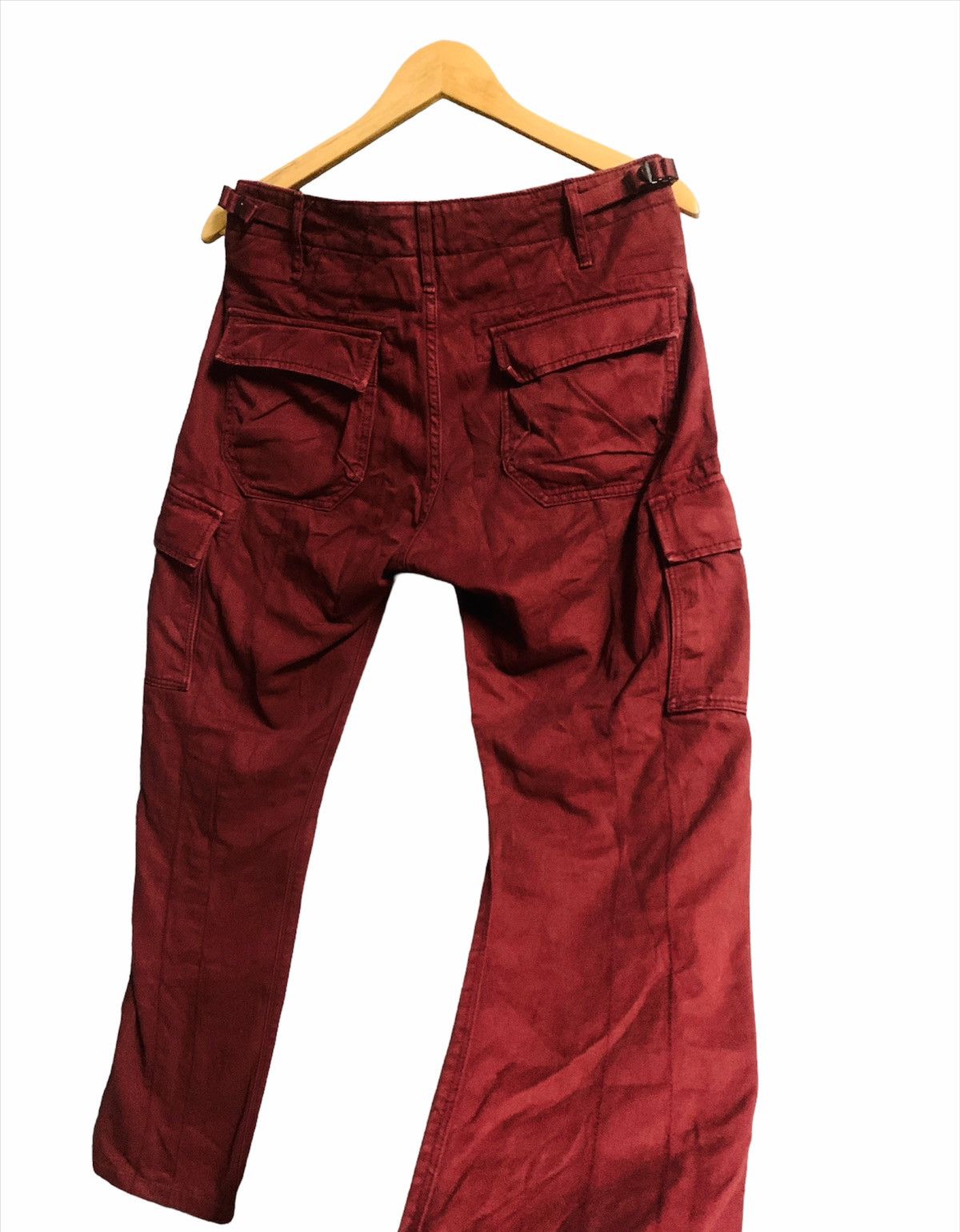 Avirex AVIREX ARMED FORCE TACTICAL MULTI POCKET MAROON CARGO PANTS Size US 31 - 7 Thumbnail