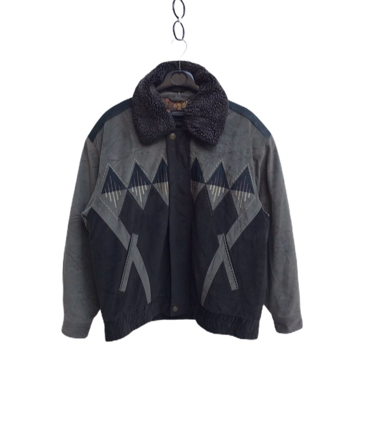 Designer × Vintage 🔥Tauzend Bomber Jacket Fleece Neck Size US M / EU 48-50 / 2 - 1 Thumbnail