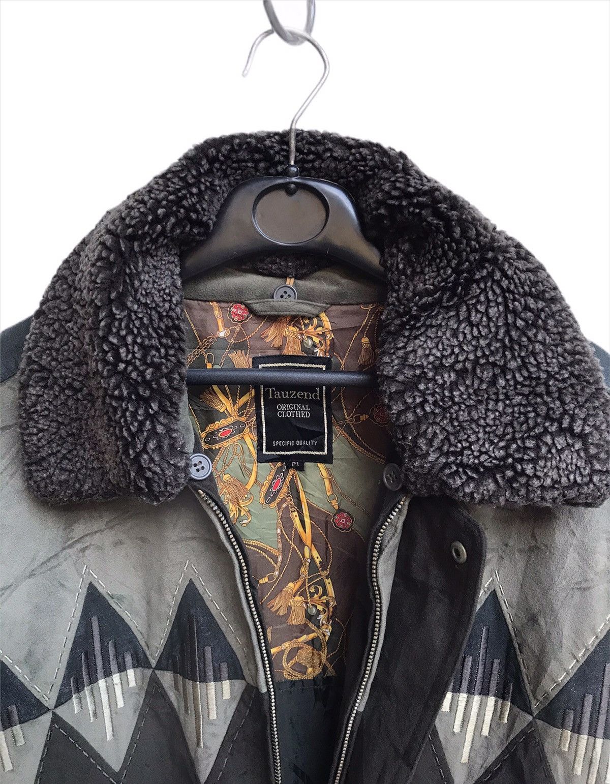 Designer × Vintage 🔥Tauzend Bomber Jacket Fleece Neck Size US M / EU 48-50 / 2 - 3 Thumbnail