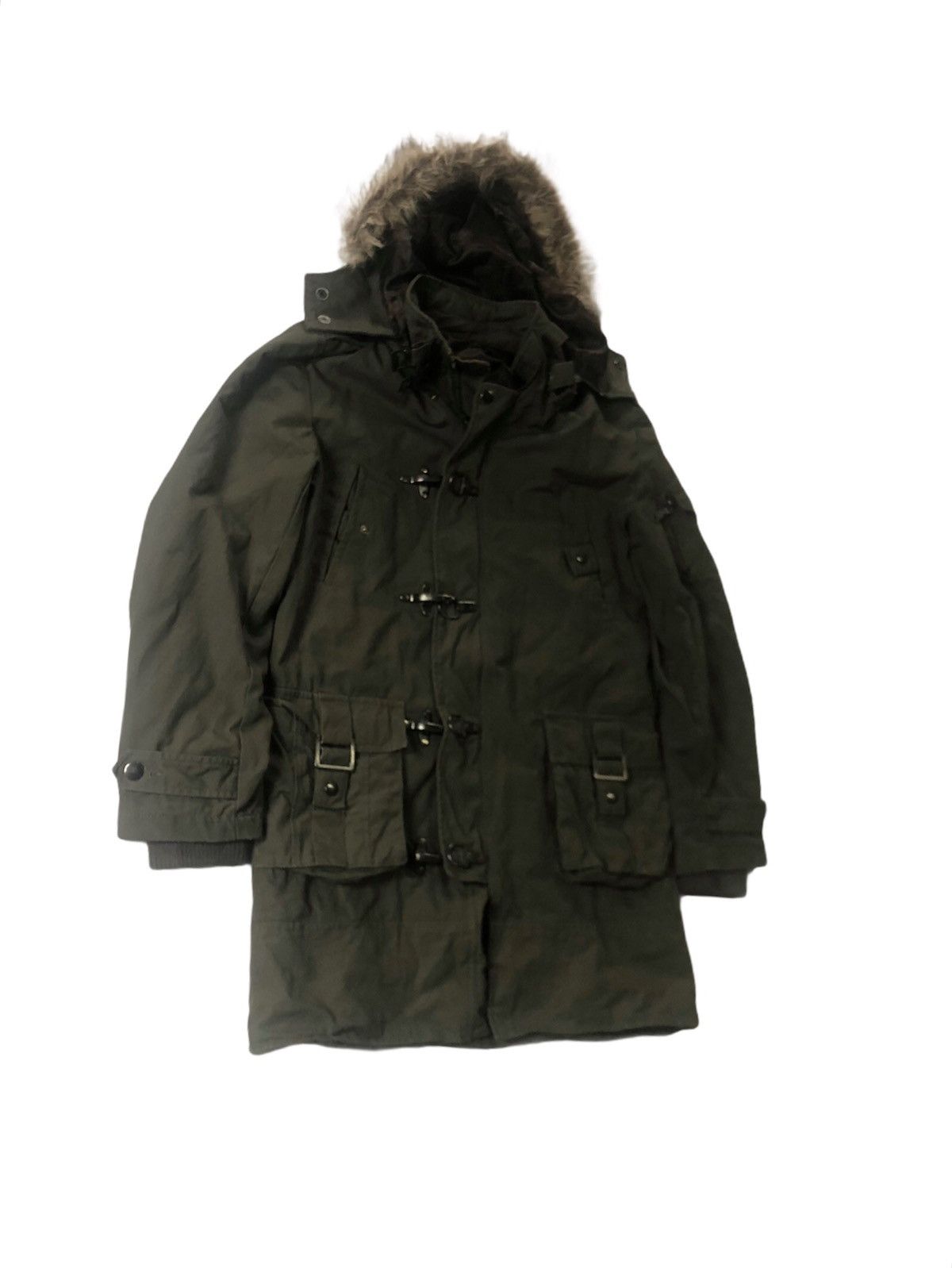Other 🔥Authentic Military Buttoned Jacket With Hoodies Size US M / EU 48-50 / 2 - 4 Thumbnail