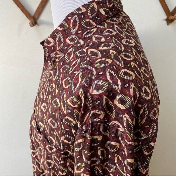 Vintage Vintage Silk Abstract Button Down Shirt Size US L / EU 52-54 / 3 - 5 Thumbnail