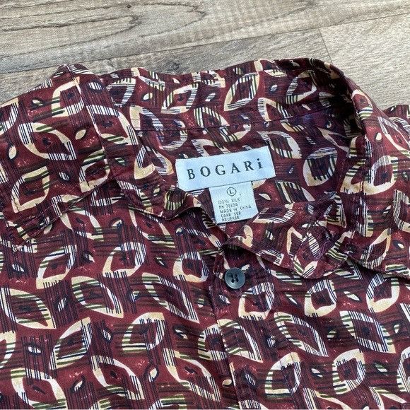 Vintage Vintage Silk Abstract Button Down Shirt Size US L / EU 52-54 / 3 - 9 Thumbnail