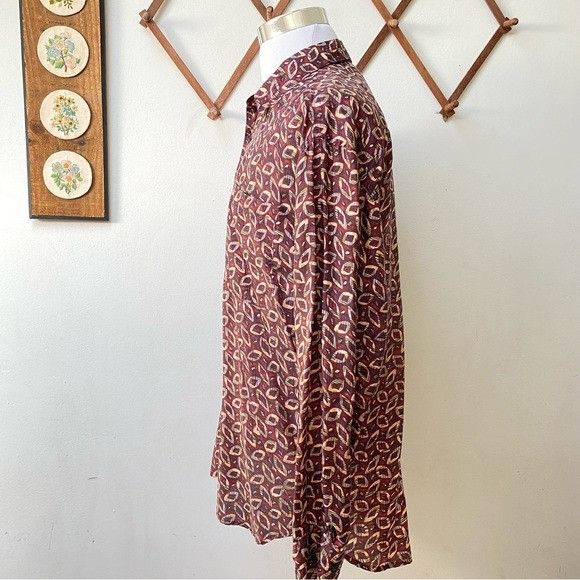 Vintage Vintage Silk Abstract Button Down Shirt Size US L / EU 52-54 / 3 - 11 Thumbnail
