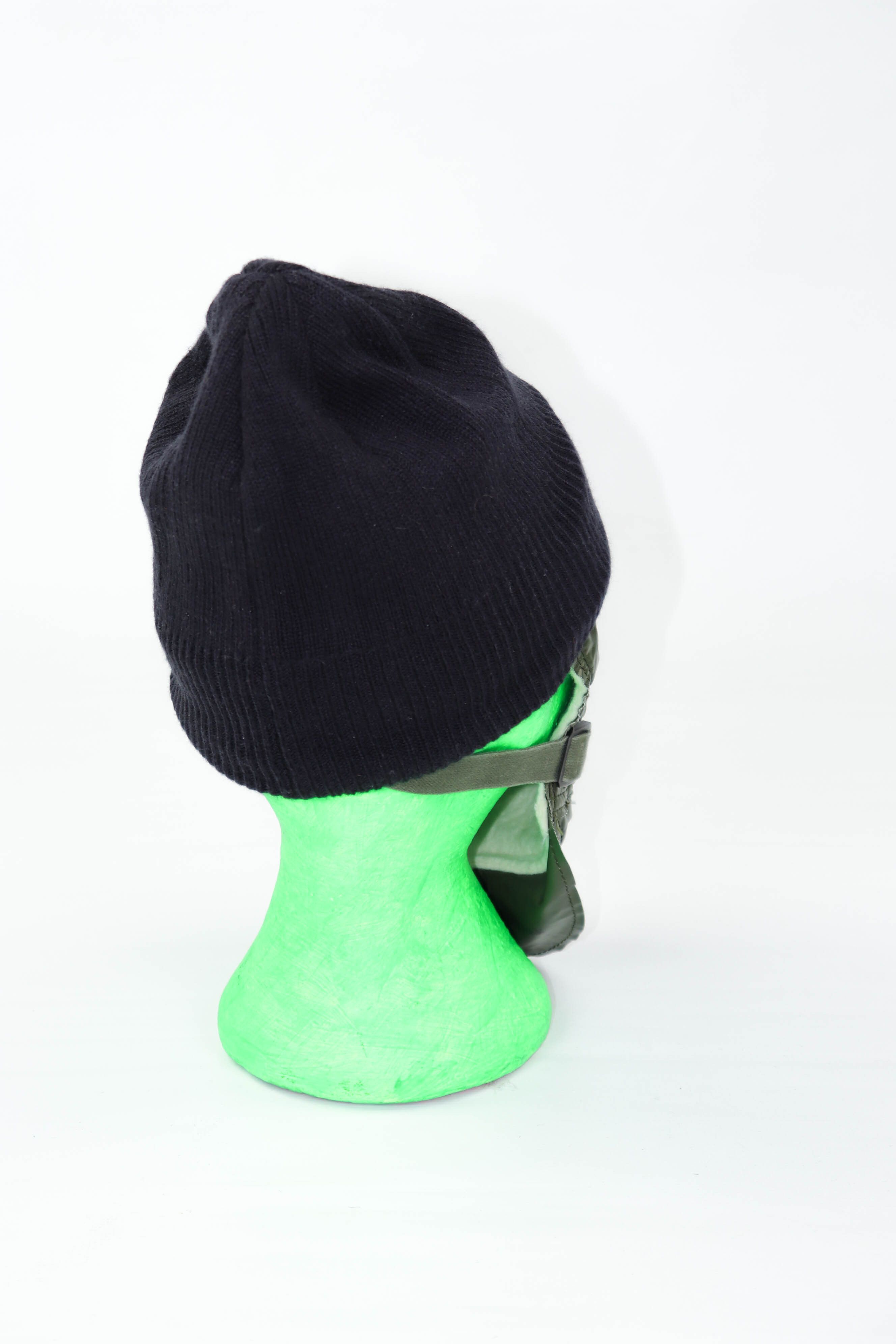 Salomon Salomon Big Logo Dark Gray Ribbed Beanie Hat Size ONE SIZE - 5 Thumbnail