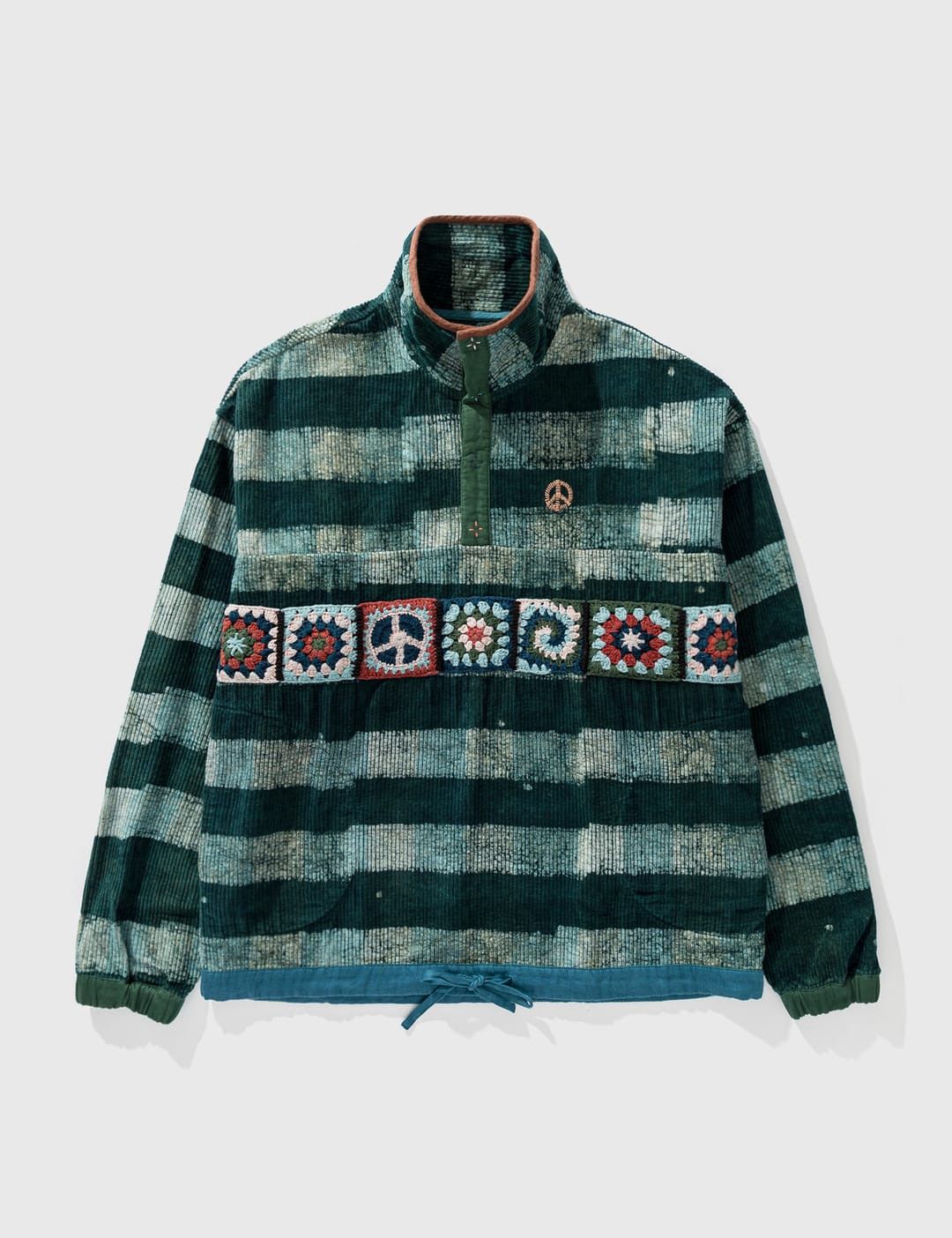 Story Mfg. STORY MFG. Polite Crochet Stripe Corduroy Pullover | Grailed