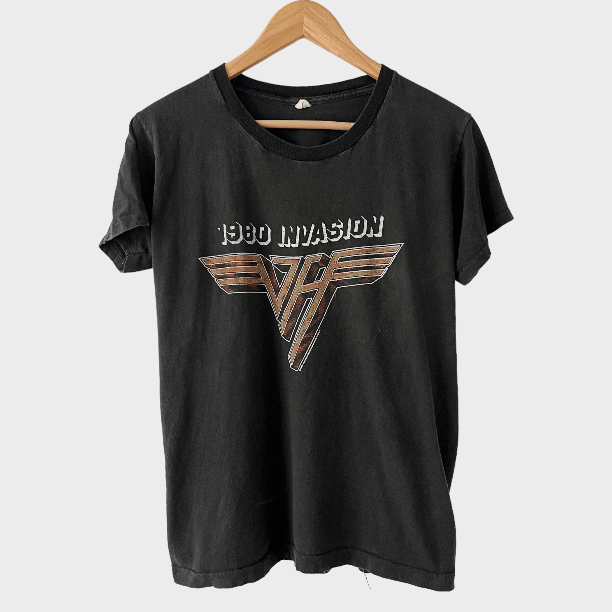 1980 Van Halen Vintage Tour Band Rock Tee Shirt 80s 1980s