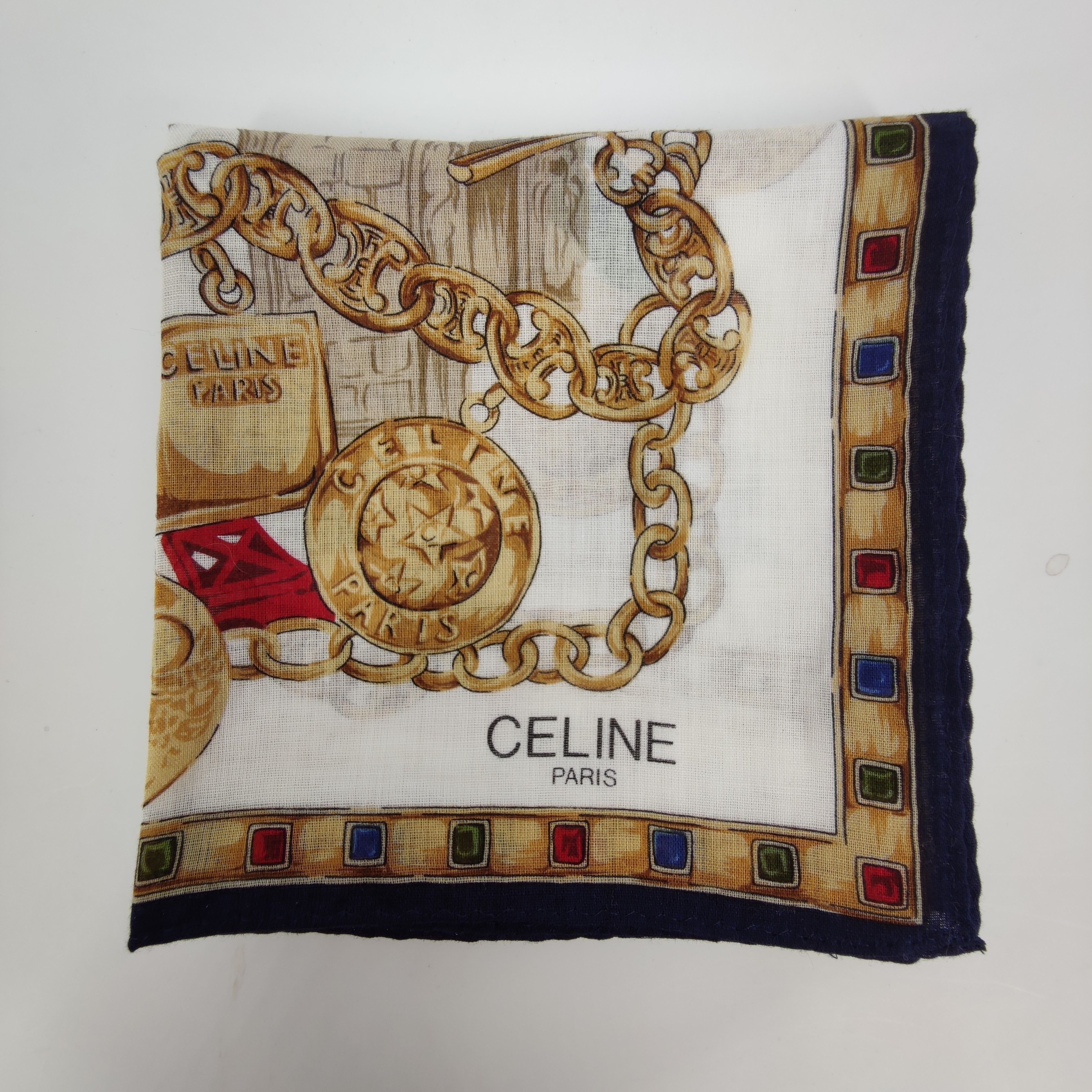 Celine Celine Handkerchief / Neckerchief / Bandana HC382 Size ONE SIZE - 4 Thumbnail