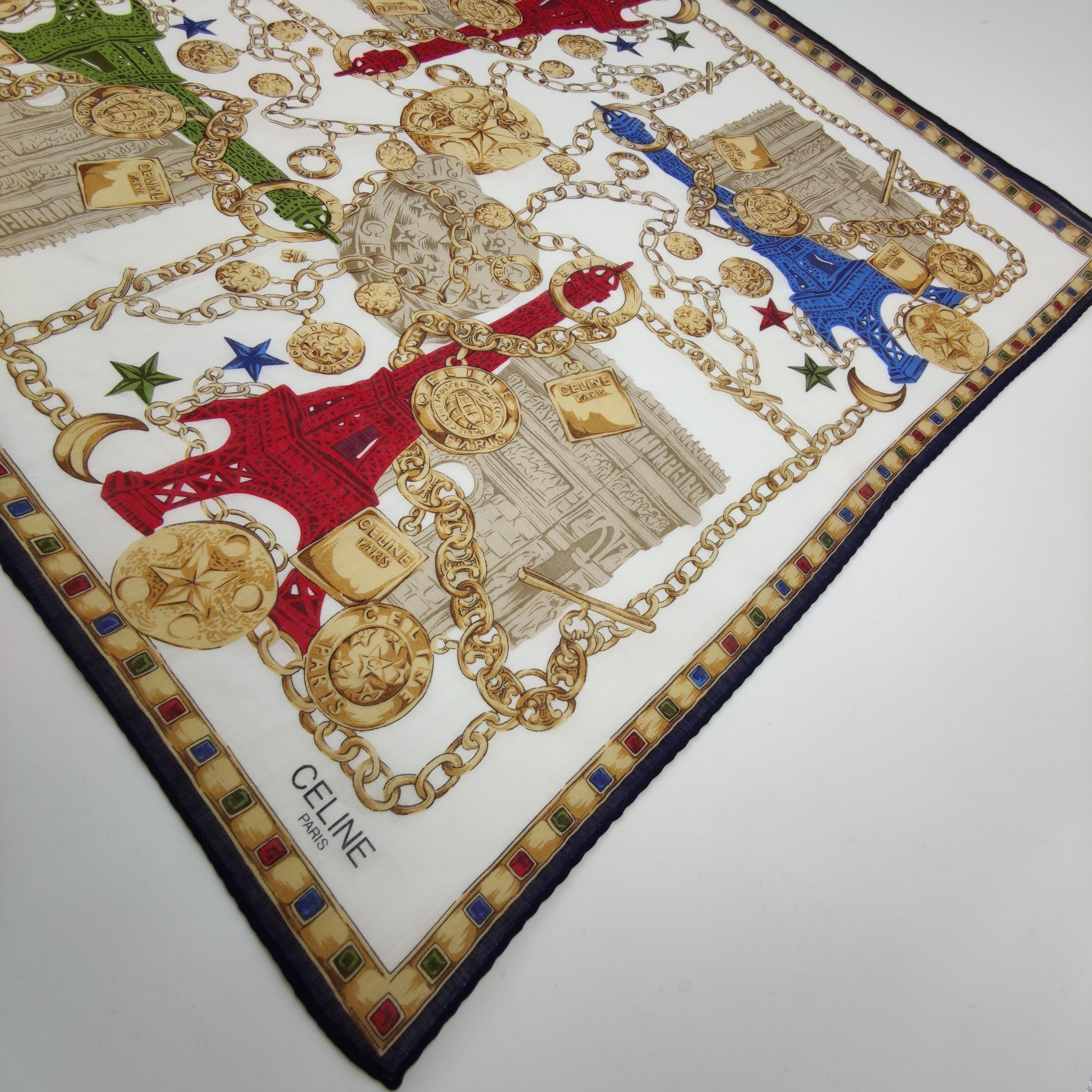 Celine Celine Handkerchief / Neckerchief / Bandana HC382 Size ONE SIZE - 3 Thumbnail