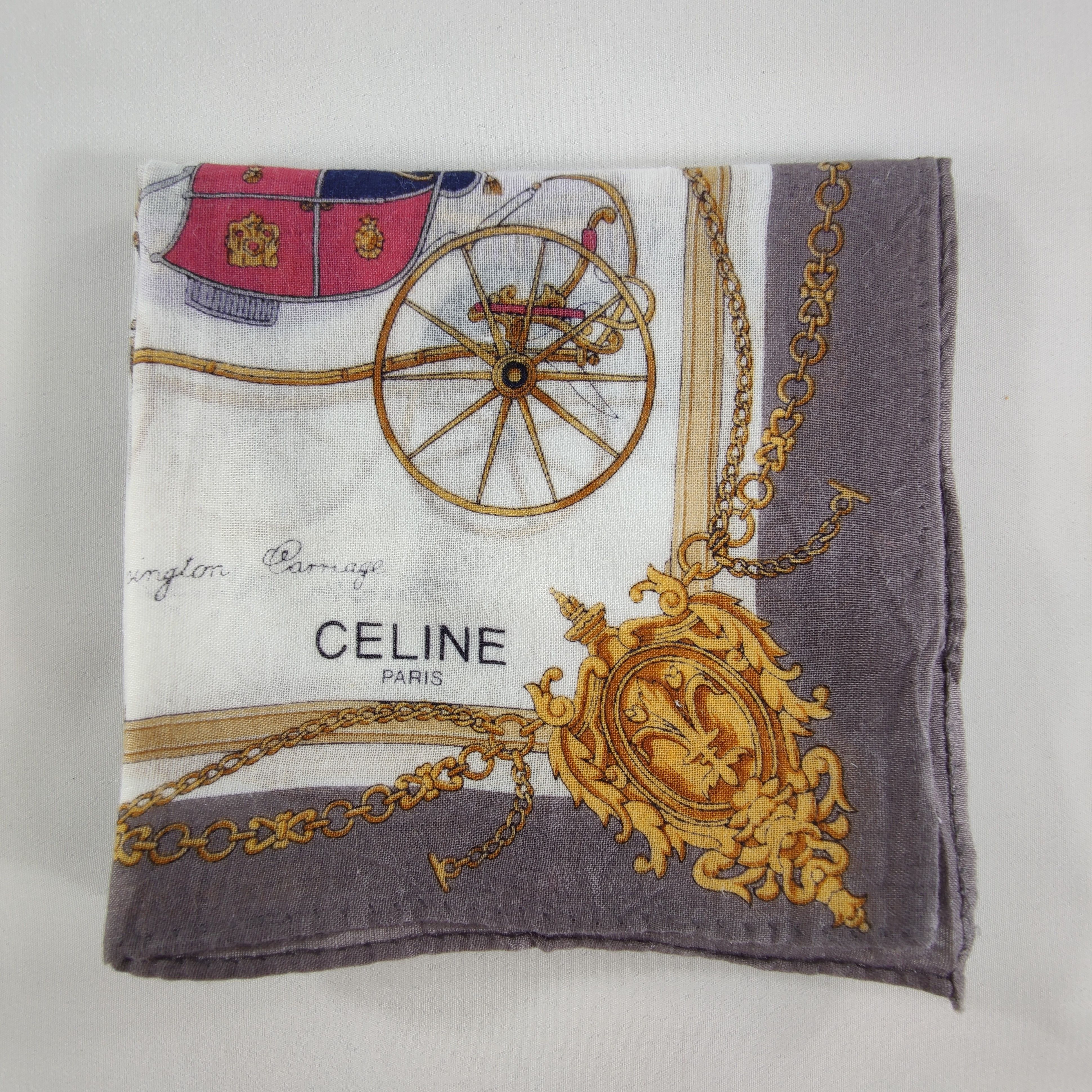 Celine Celine Handkerchief / Neckerchief / Bandana HC210 Size ONE SIZE - 4 Thumbnail