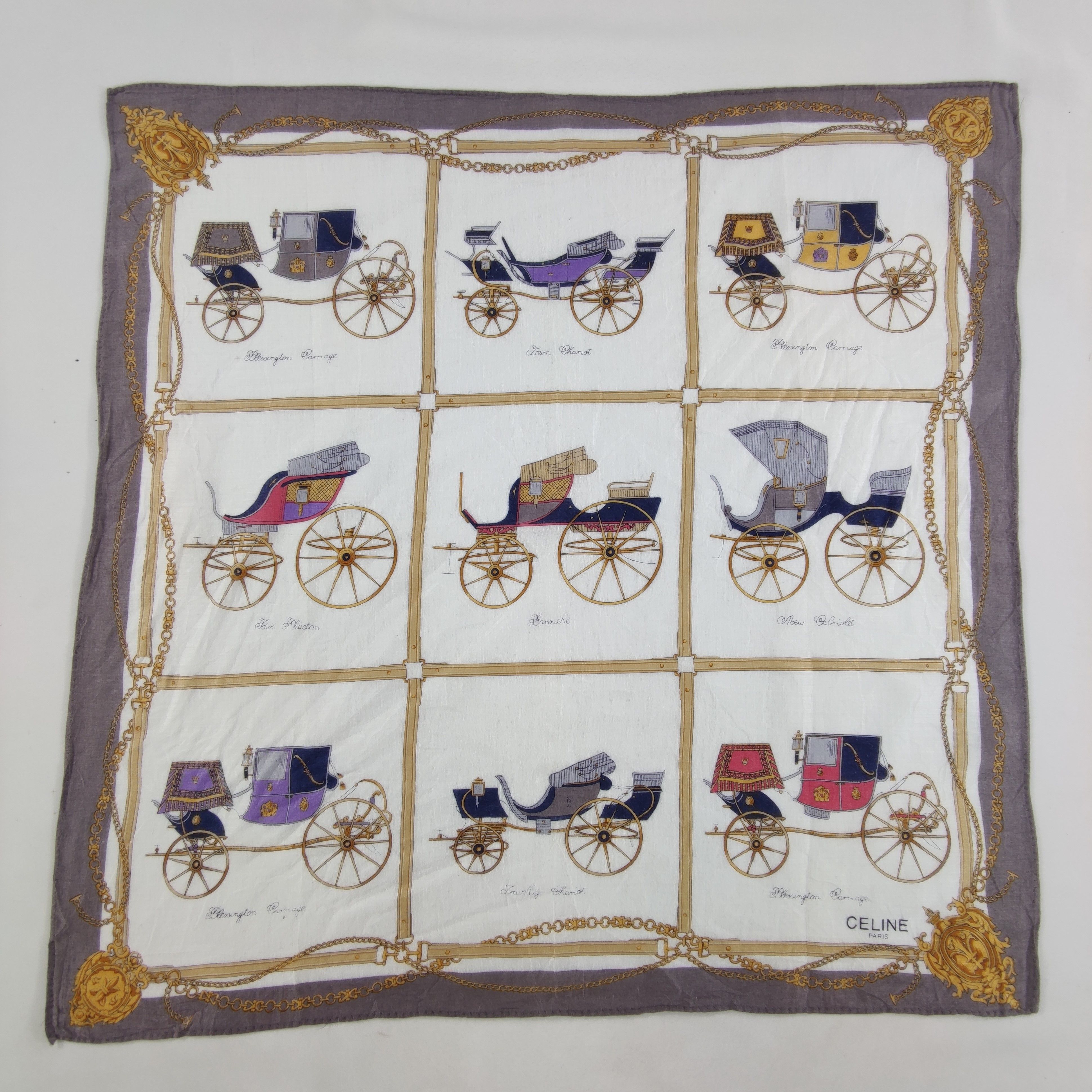 Celine Celine Handkerchief / Neckerchief / Bandana HC210 Size ONE SIZE - 2 Thumbnail