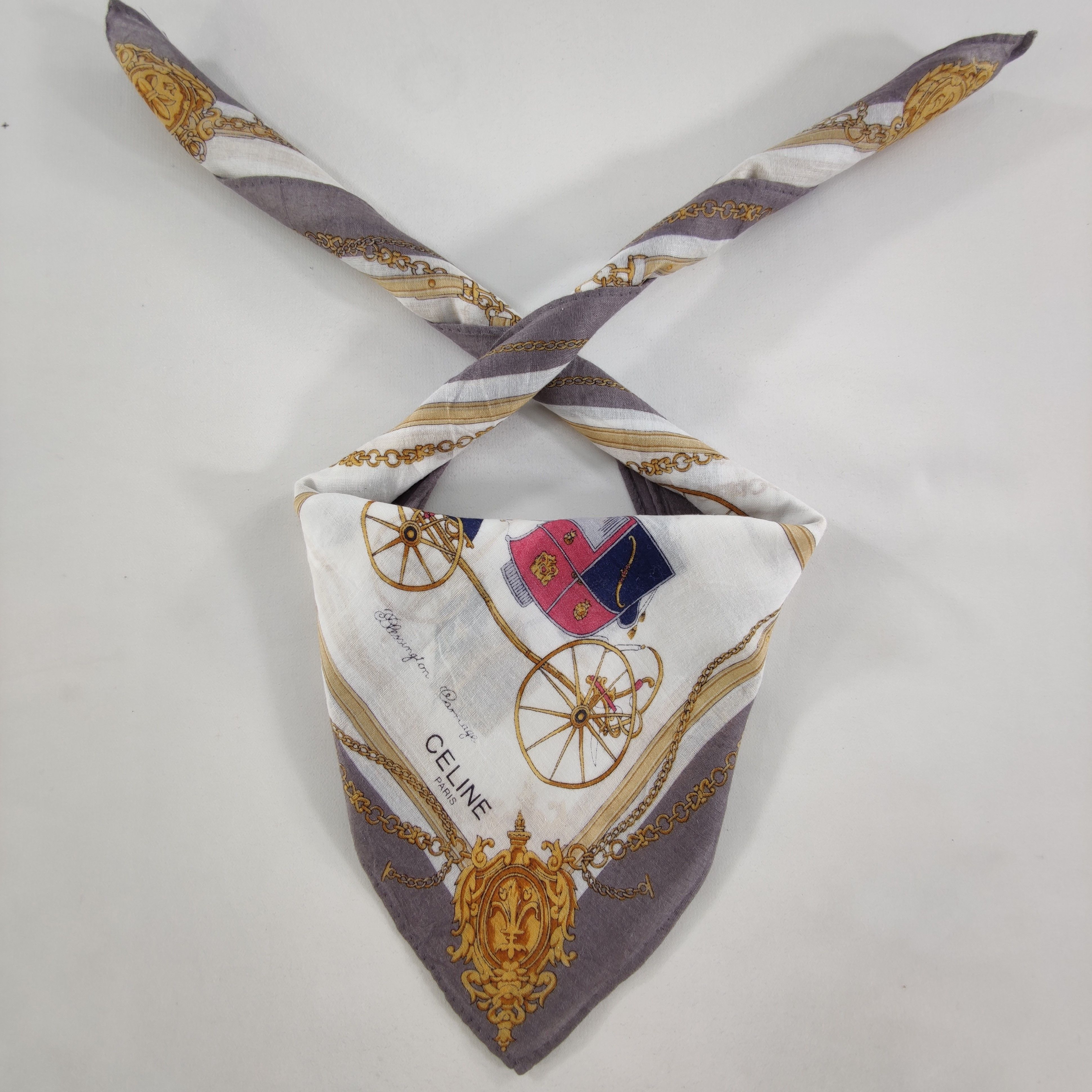 Celine Celine Handkerchief / Neckerchief / Bandana HC210 Size ONE SIZE - 1 Thumbnail