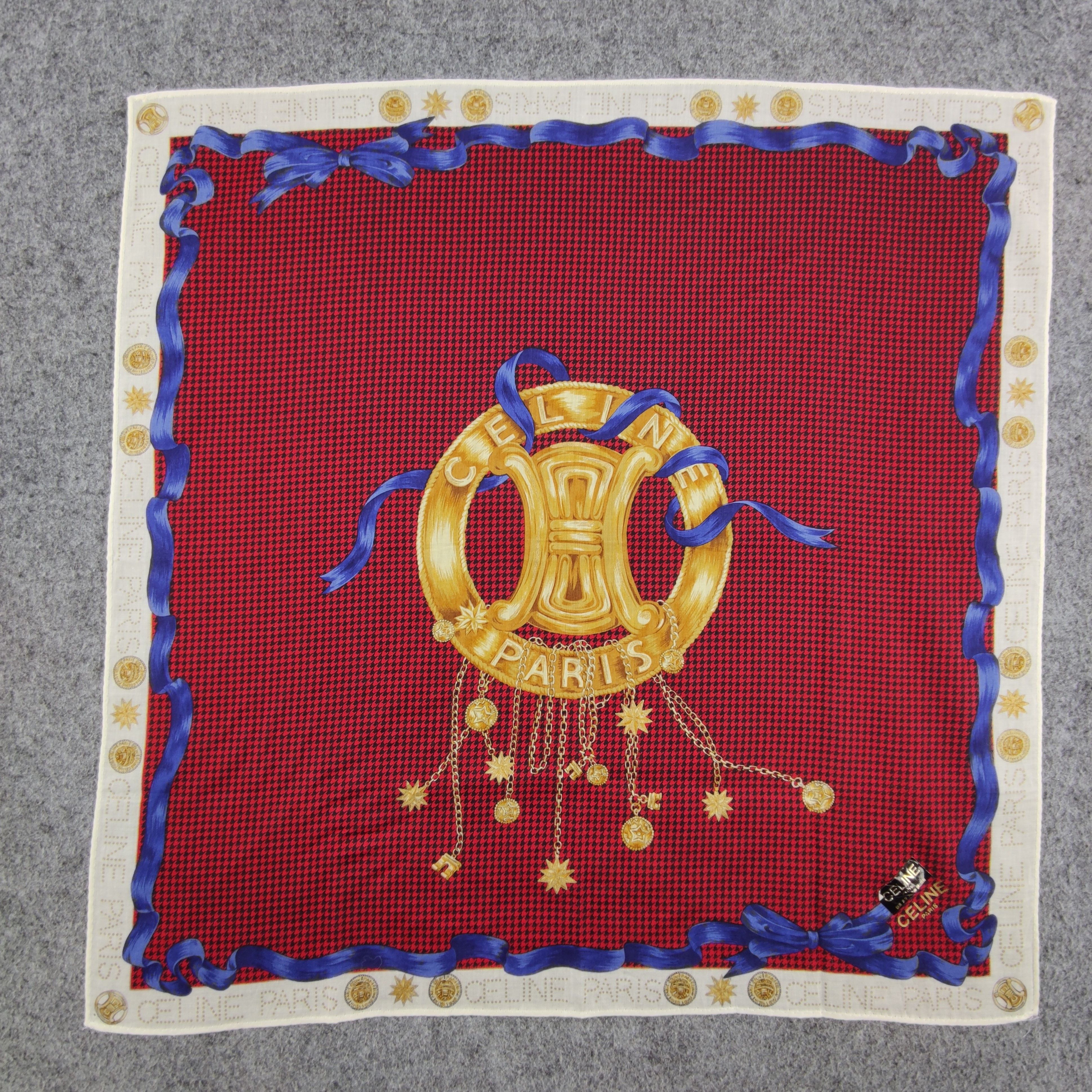 Vintage Celine Handkerchief/Neckerchief/Bandana Size ONE SIZE - 2 Thumbnail
