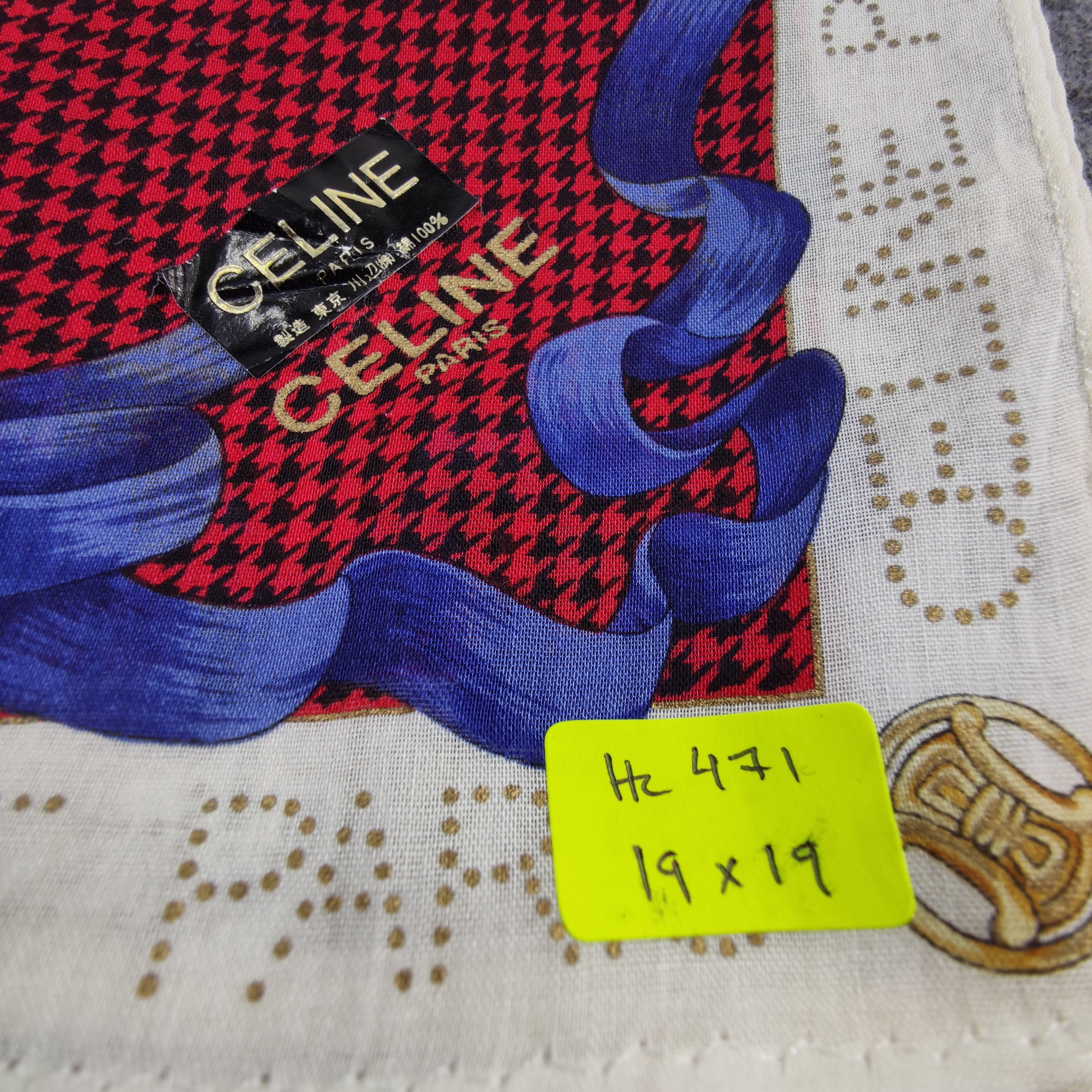 Vintage Celine Handkerchief/Neckerchief/Bandana Size ONE SIZE - 5 Thumbnail