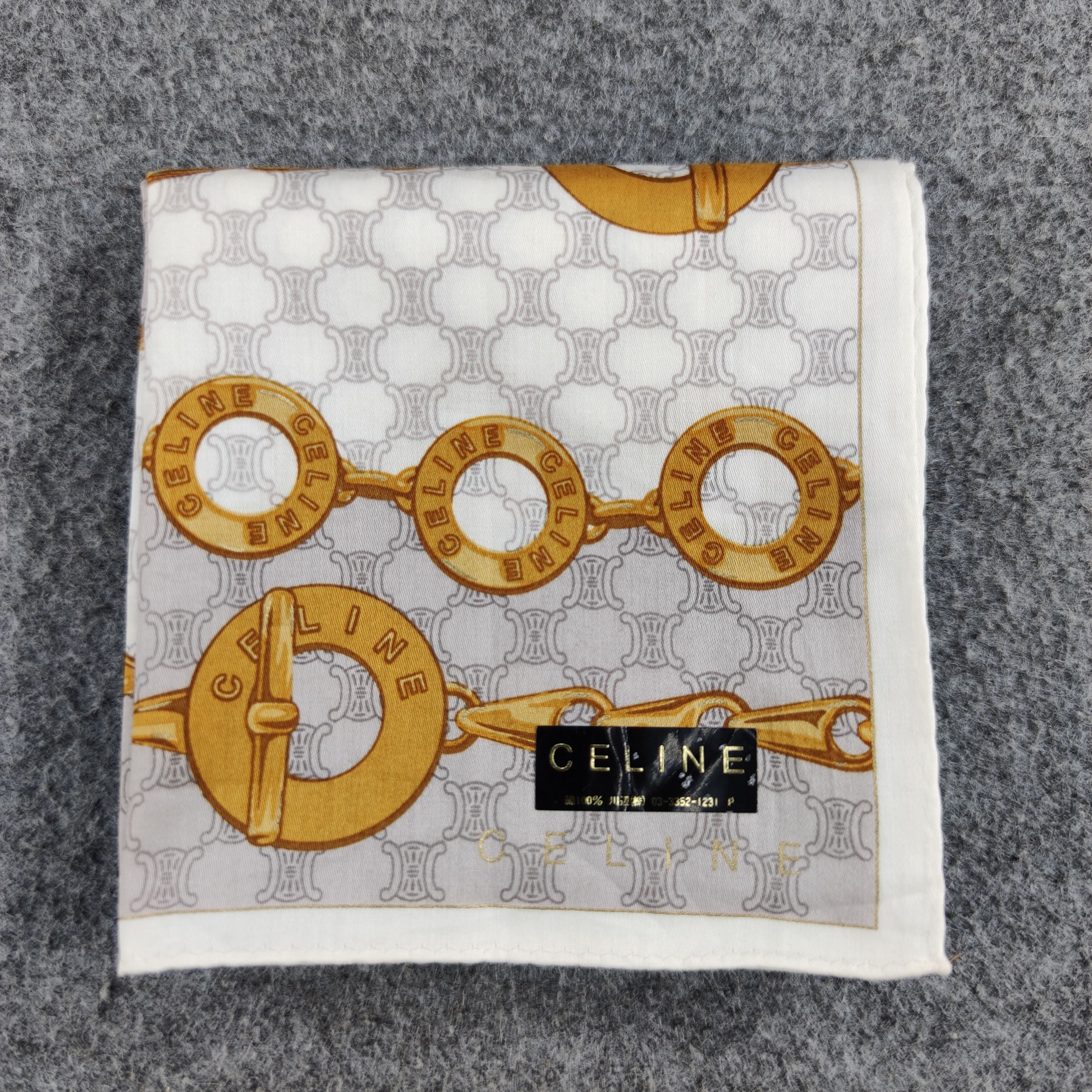 Celine Celine Handkerchief/Neckerchief/Bandana HC480 Size ONE SIZE - 4 Thumbnail
