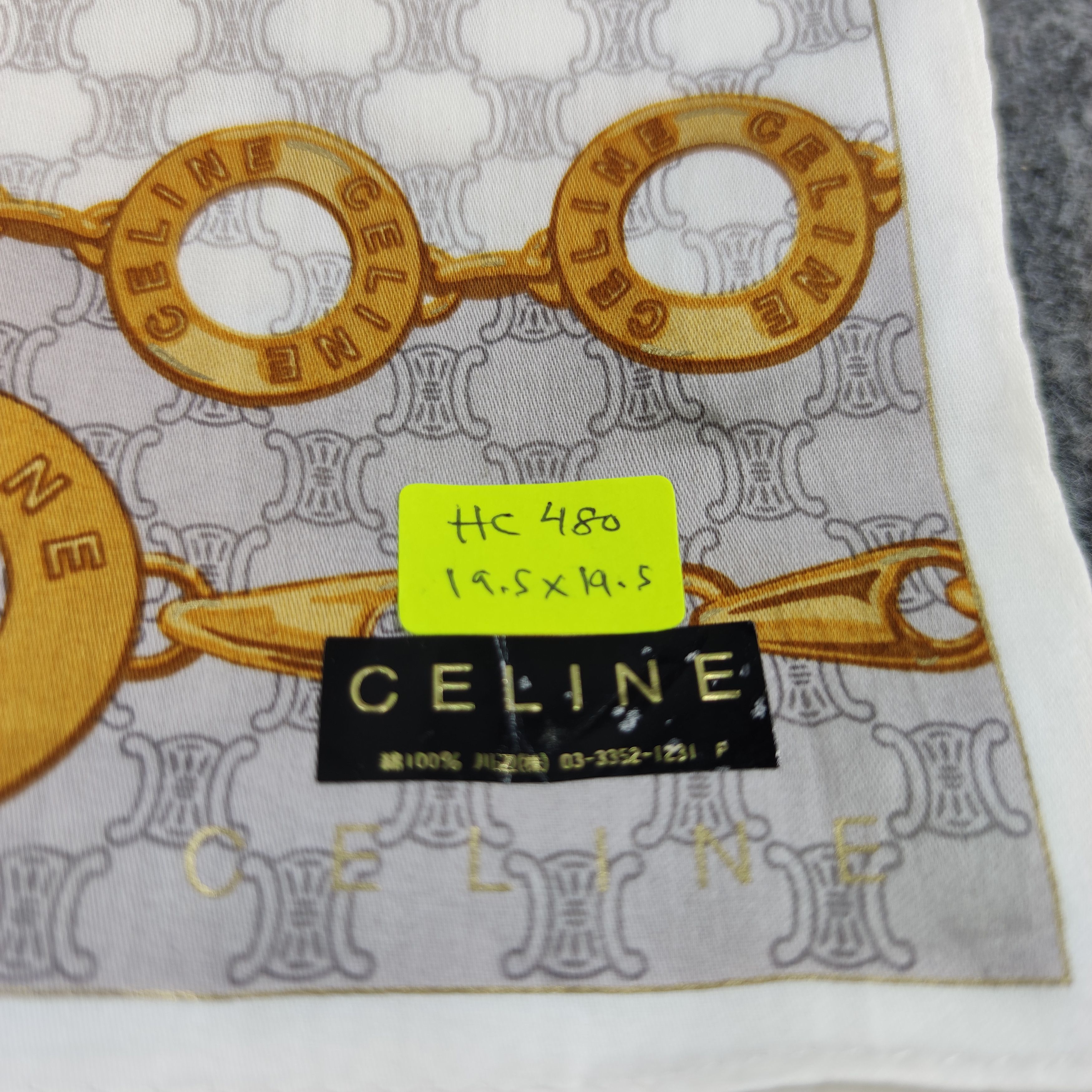 Celine Celine Handkerchief/Neckerchief/Bandana HC480 Size ONE SIZE - 5 Thumbnail