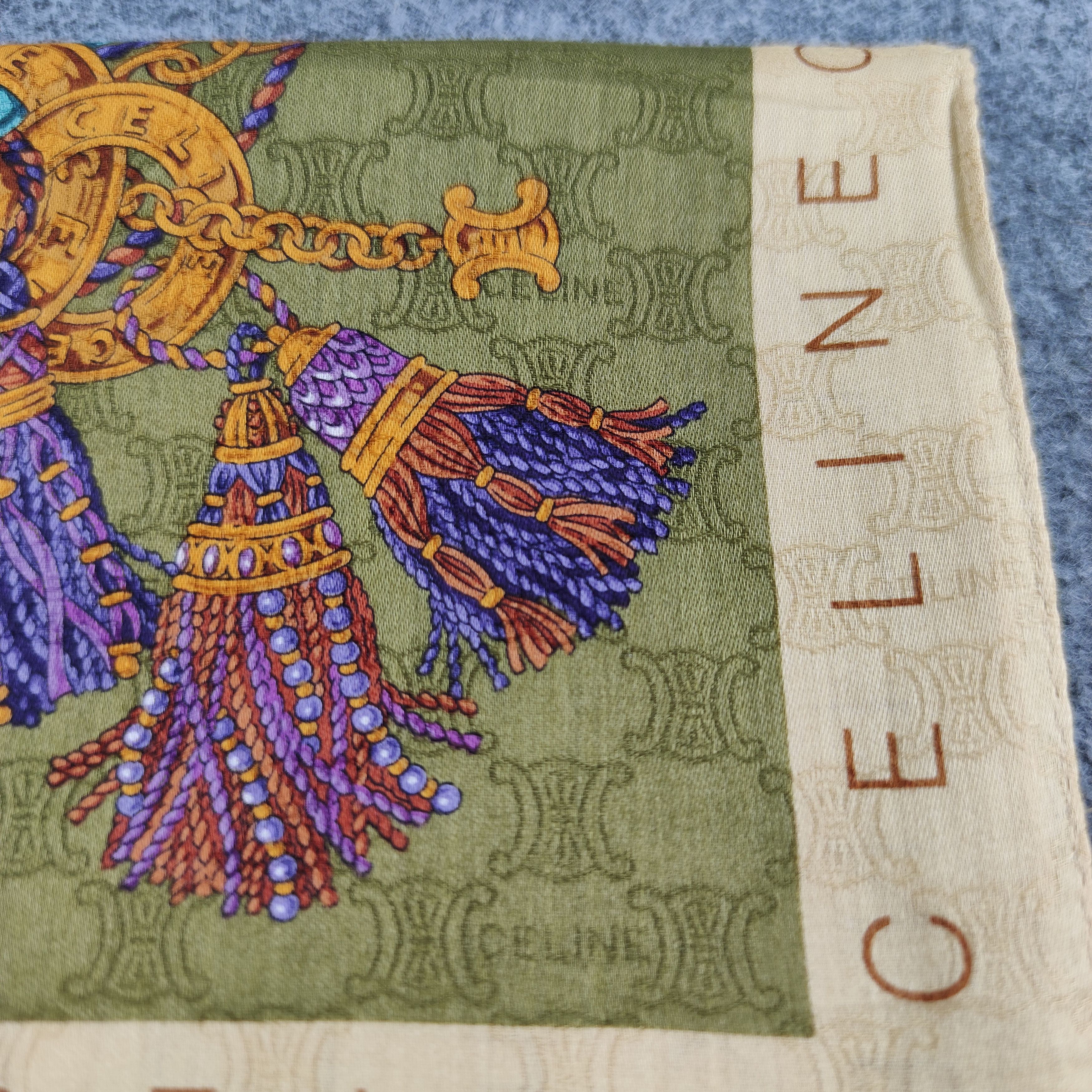 Celine Celine Handkerchief/Neckerchief/Bandana HC481 Size ONE SIZE - 5 Thumbnail