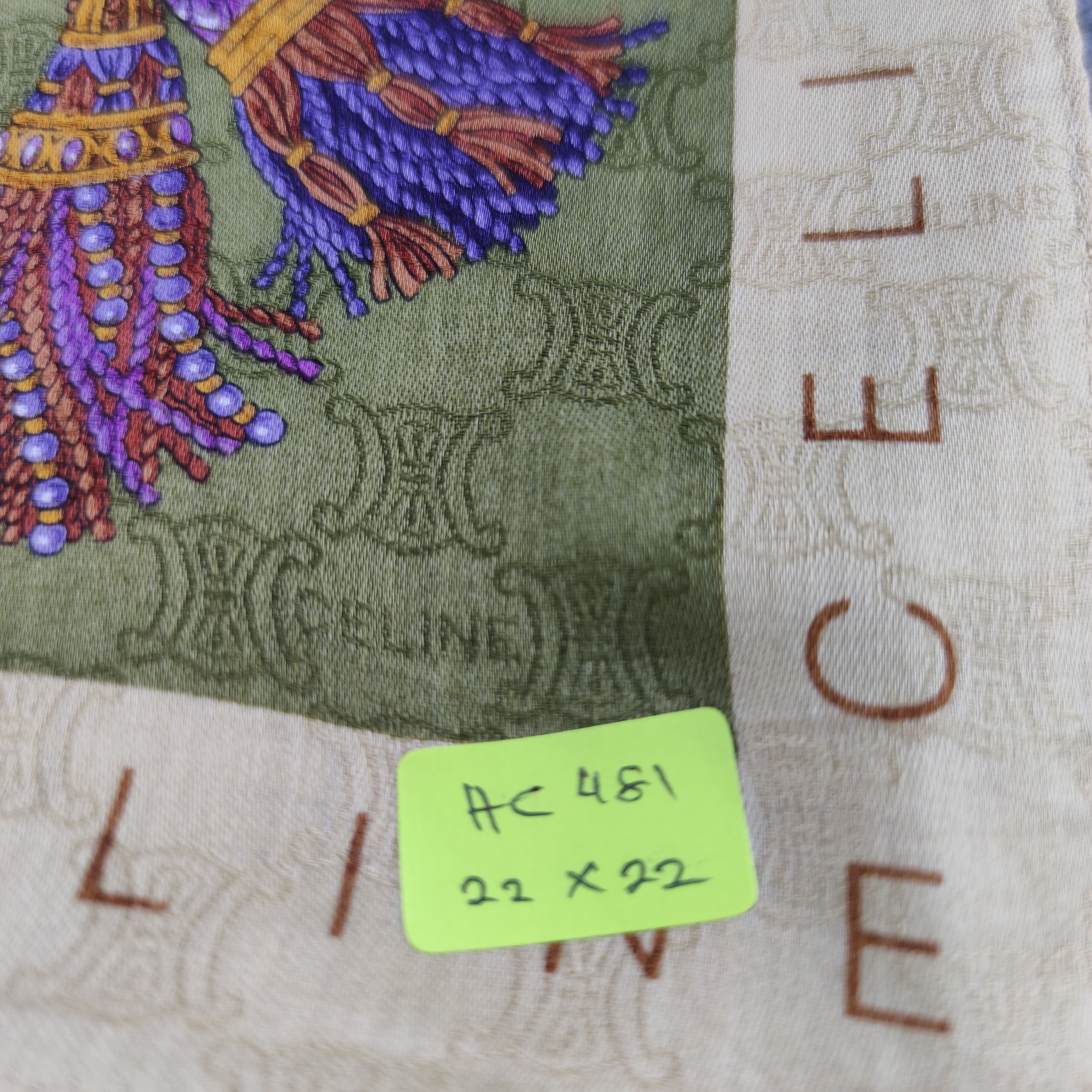 Celine Celine Handkerchief/Neckerchief/Bandana HC481 Size ONE SIZE - 6 Thumbnail