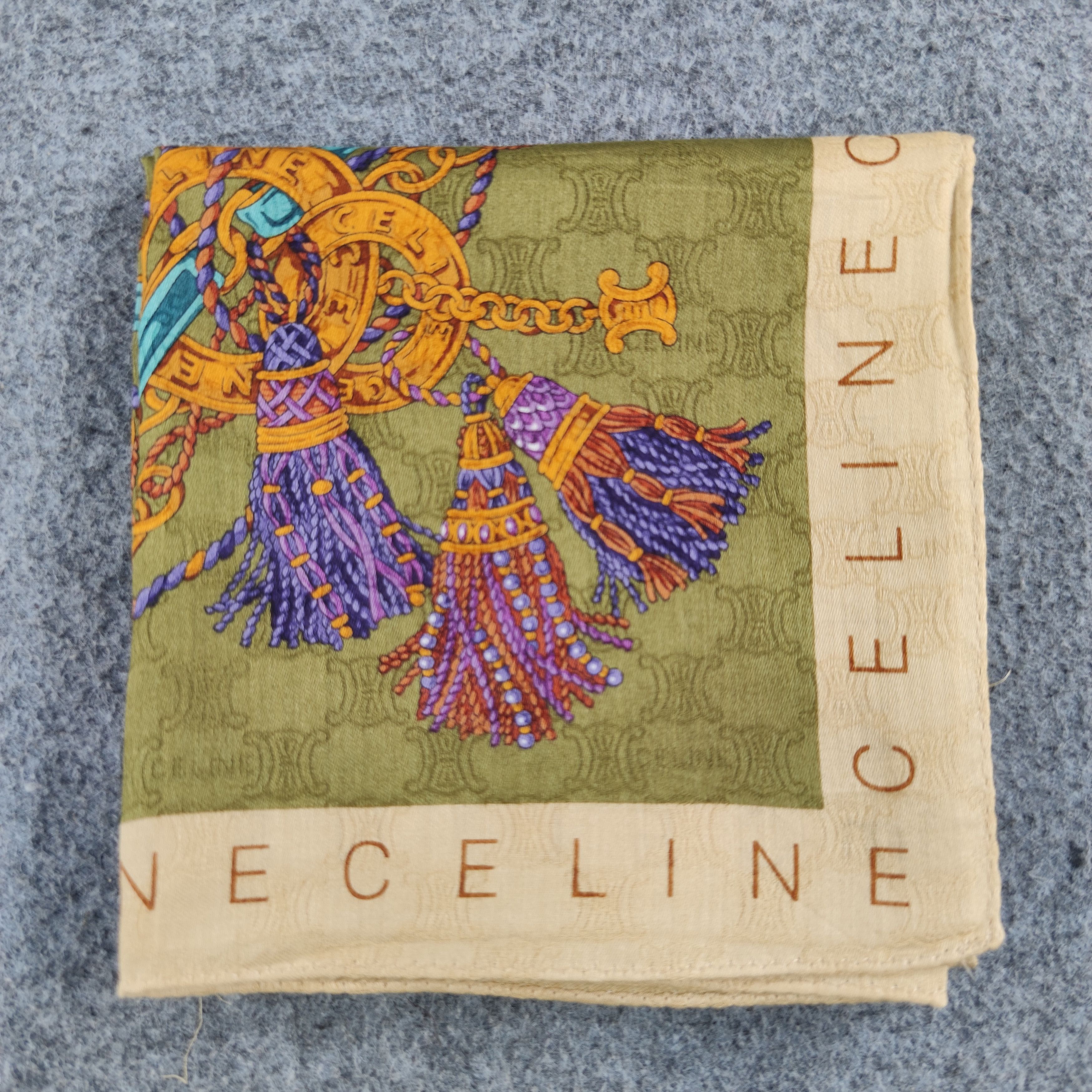 Celine Celine Handkerchief/Neckerchief/Bandana HC481 Size ONE SIZE - 4 Thumbnail