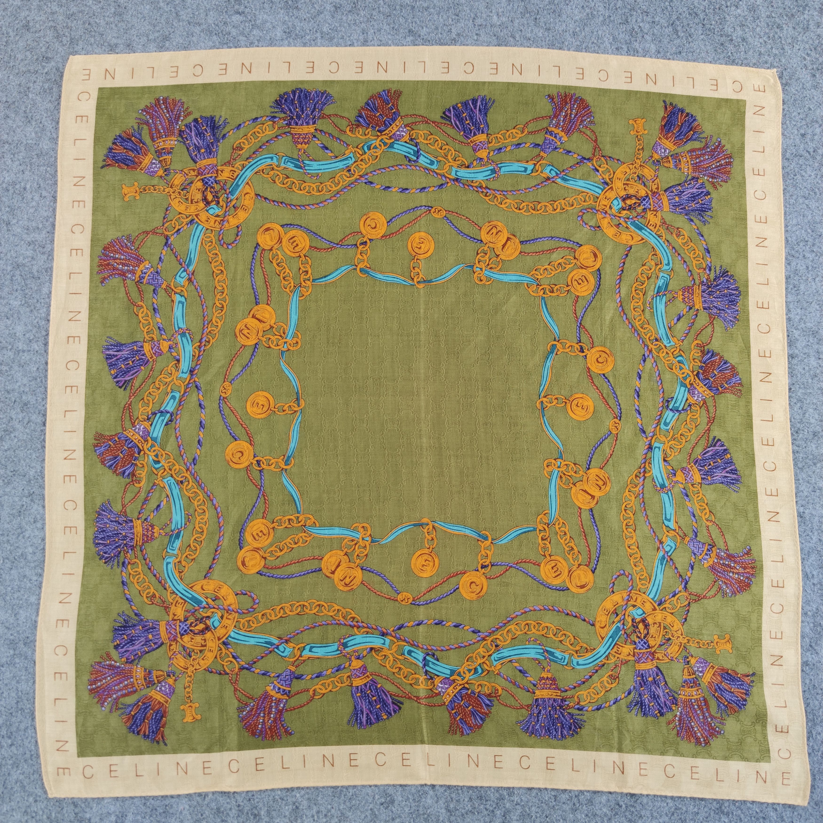 Celine Celine Handkerchief/Neckerchief/Bandana HC481 Size ONE SIZE - 2 Thumbnail