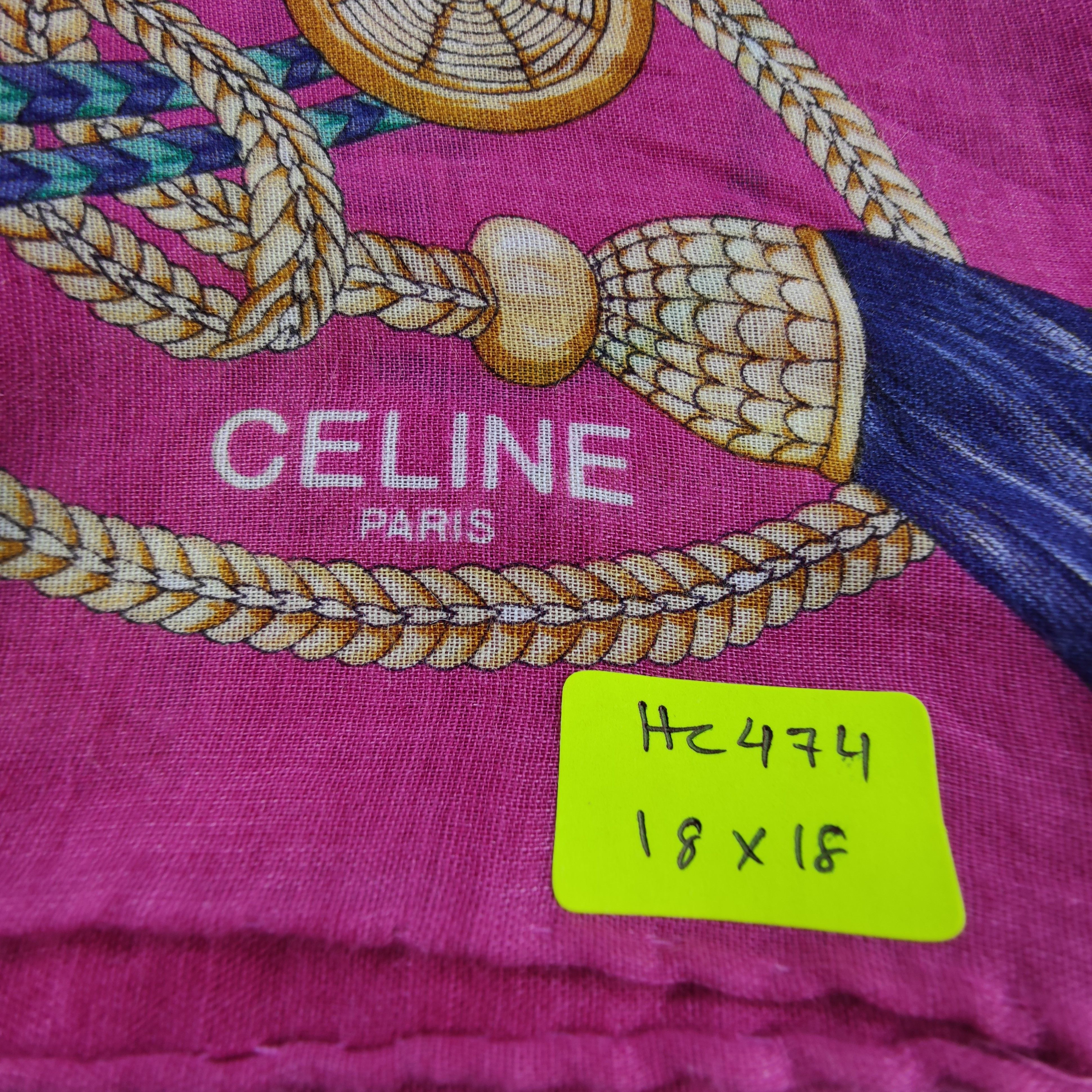 Celine Celine Handkerchief/Neckerchief/Bandana HC474 Size ONE SIZE - 6 Thumbnail
